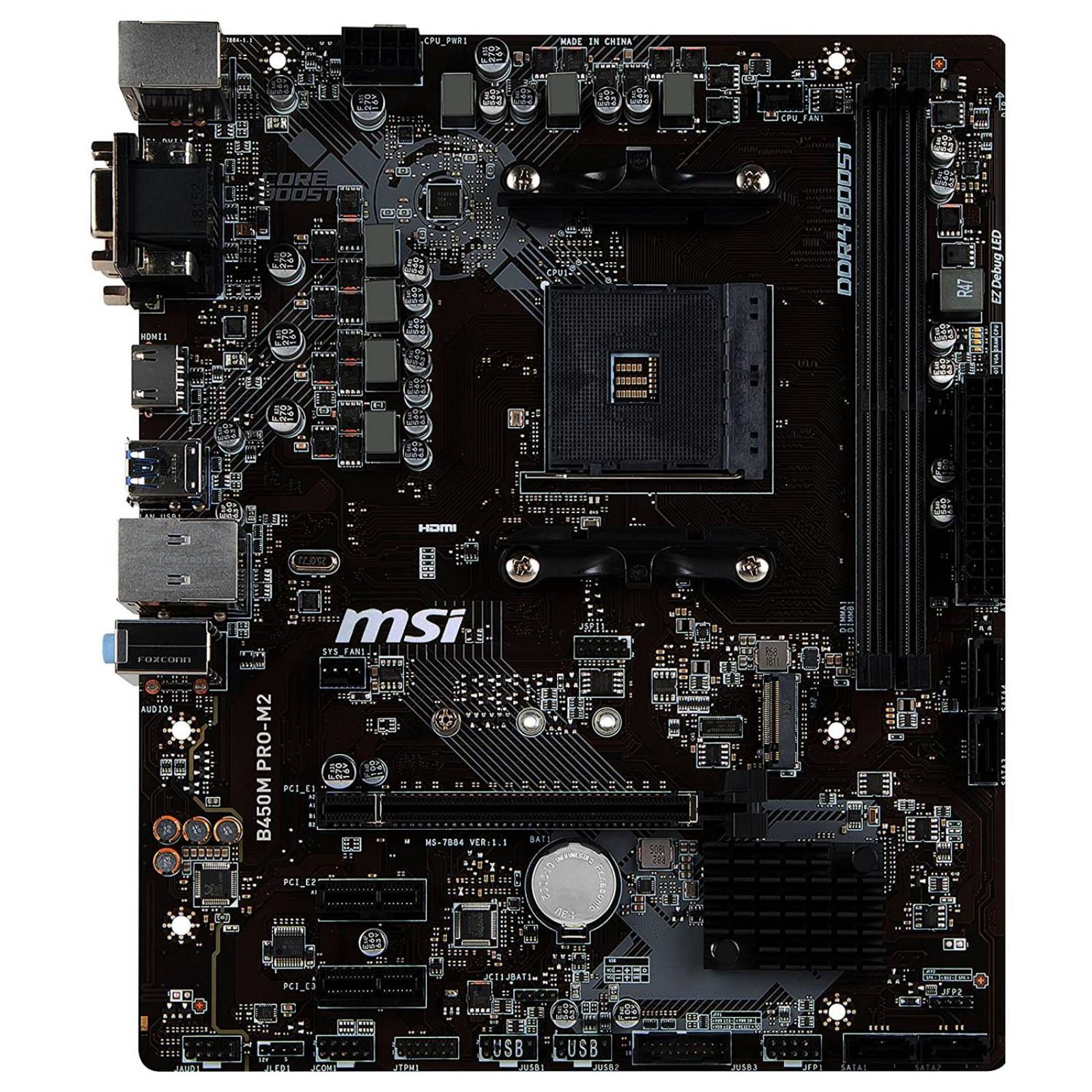 Tarjeta Madre MSI B450M PRO-M2 MAX AMD AM4 Micro ATX