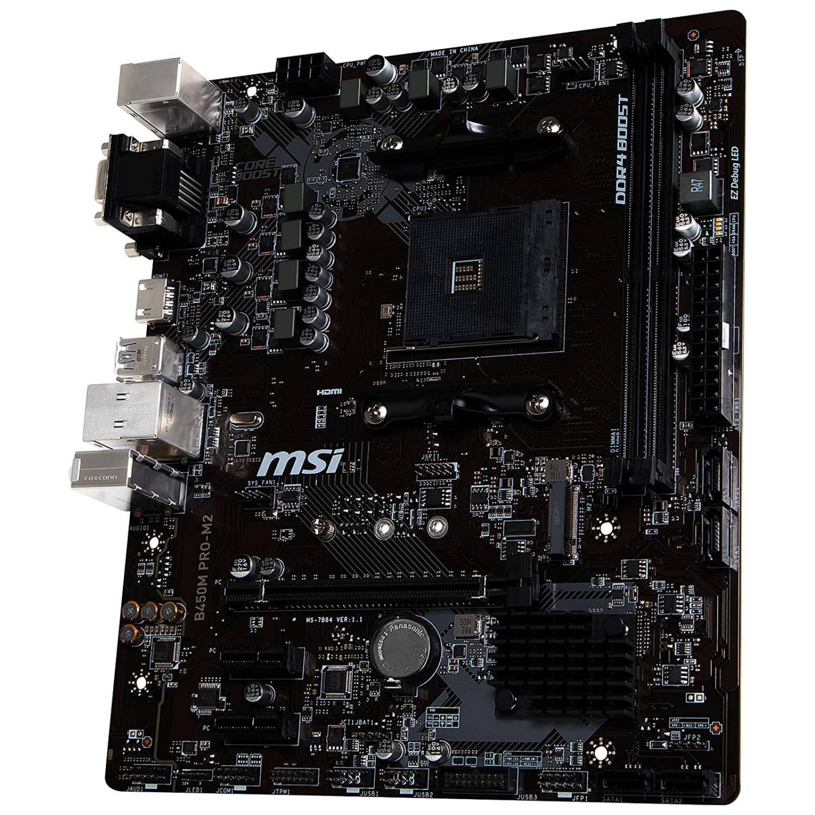 Tarjeta Madre MSI B450M PRO-M2 MAX AMD AM4 Micro ATX