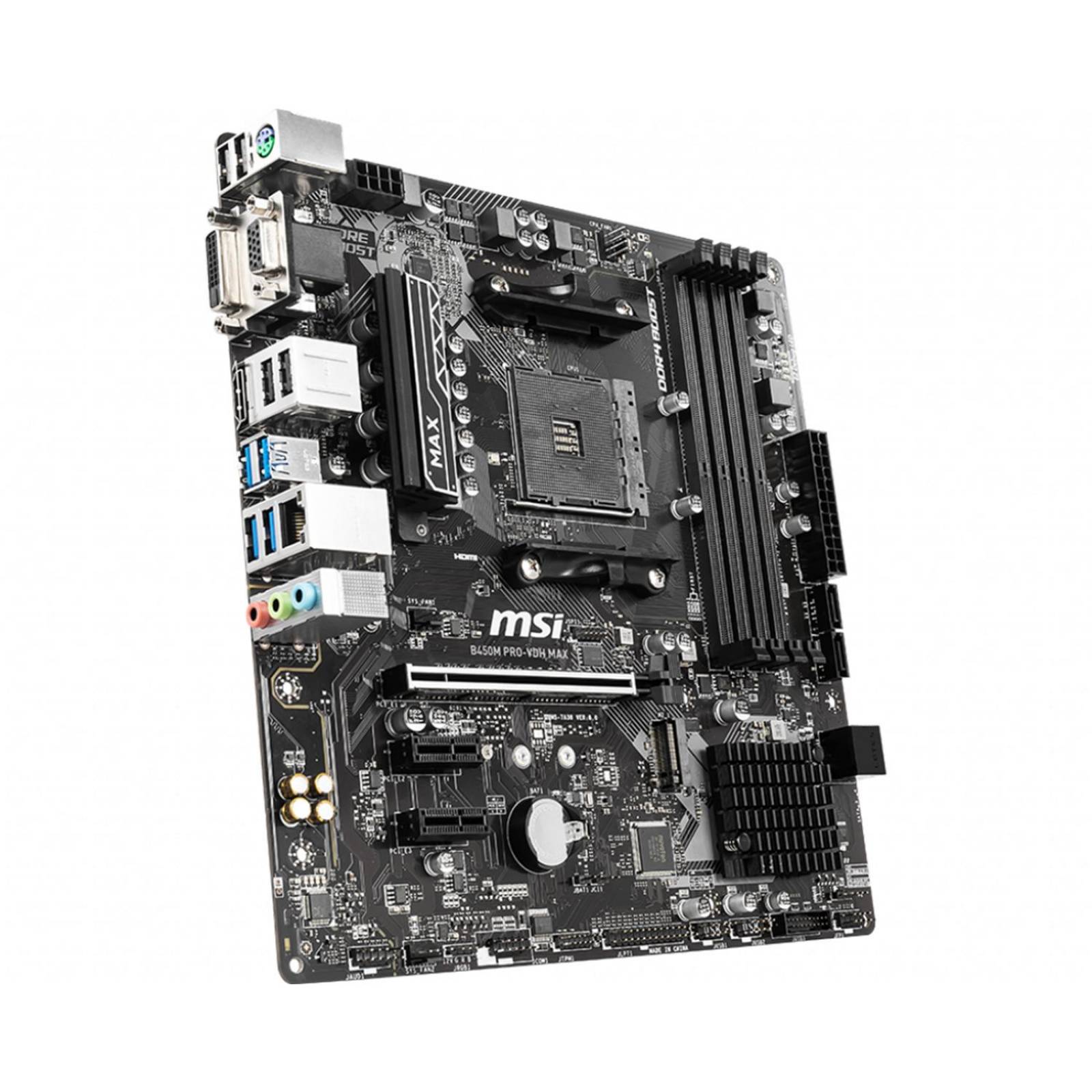 Tarjeta Madre MSI B450M PRO-VDH MAX AMD AM4 Micro ATX 