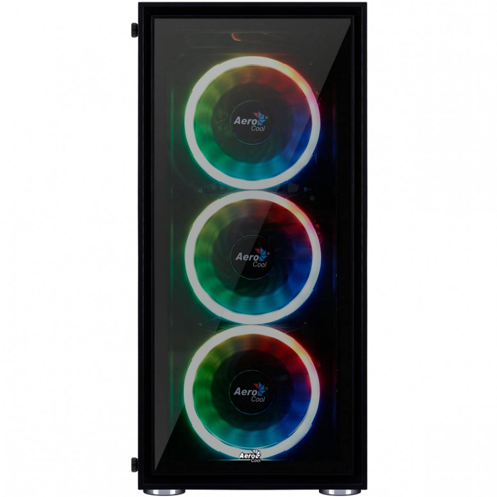 Gabinete Gamer AEROCOOL Quartz Revo RGB ATX Negro 