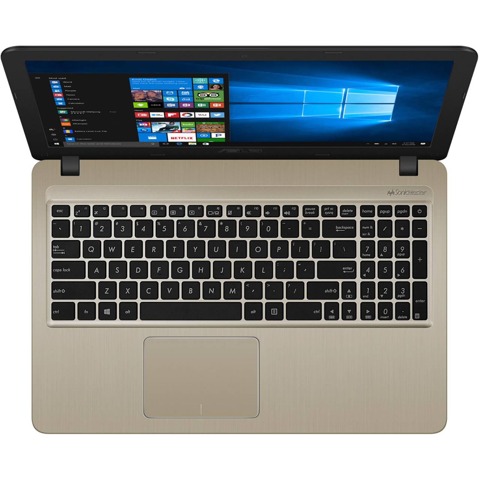 Laptop ASUS Vivobook Intel Dual Core N3350 4GB 500GB Pantalla 15.6 WIFI 