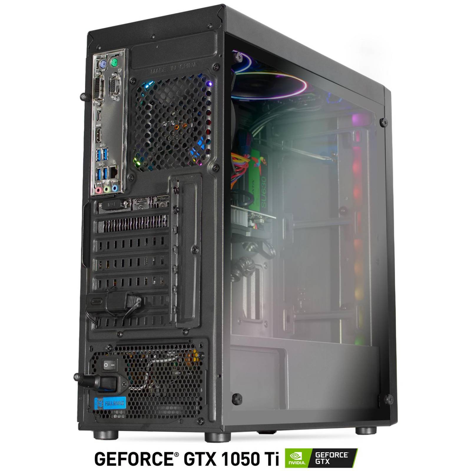 Xtreme PC Gamer Geforce GTX 1050 TI Core I5 16GB SSD 480GB Monitor 24.5 RGB 