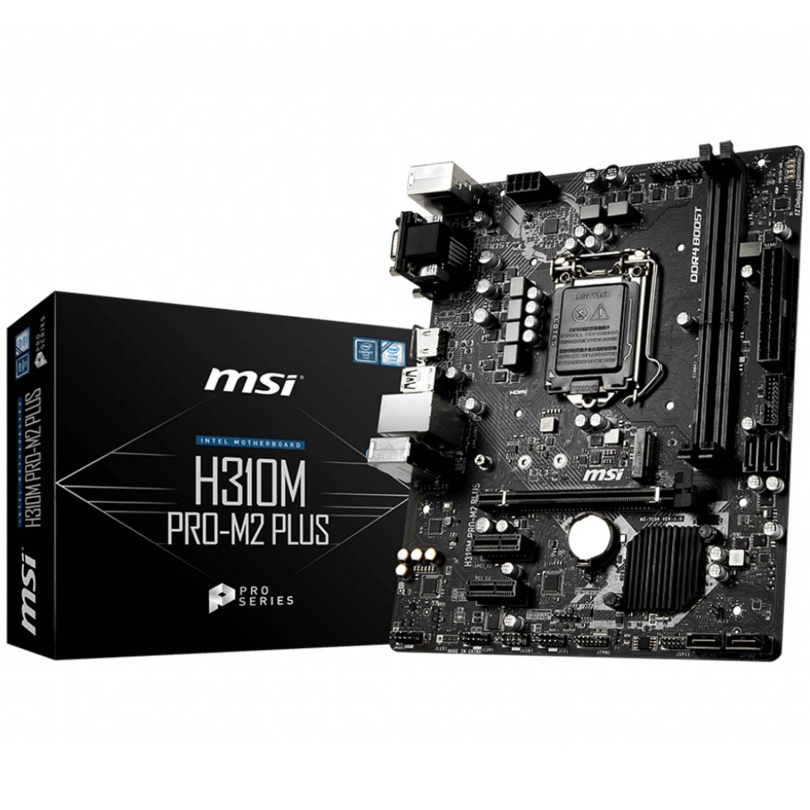 Tarjeta Madre MSI H310M PRO-M2 PLUS Intel 1151 Micro ATX 