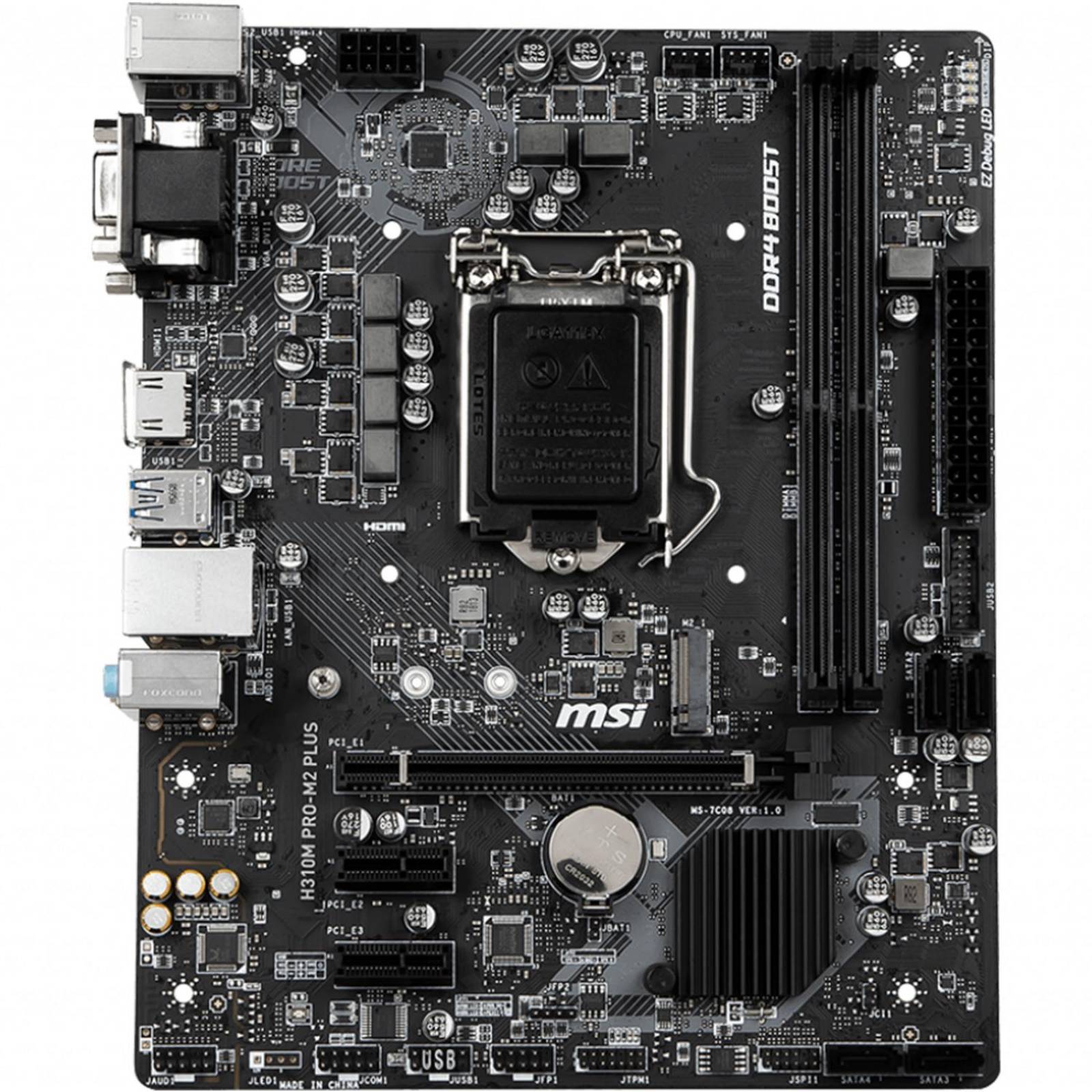 Tarjeta Madre MSI H310M PRO-M2 PLUS Intel 1151 Micro ATX 