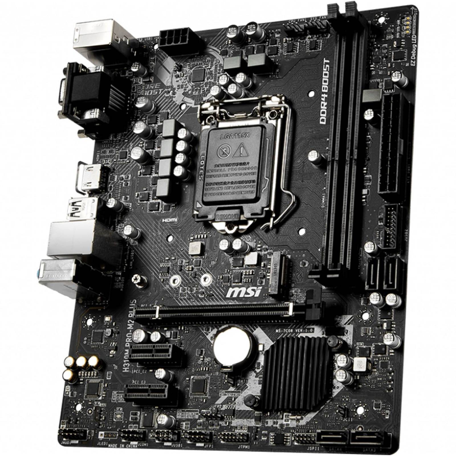 Tarjeta Madre MSI H310M PRO-M2 PLUS Intel 1151 Micro ATX 