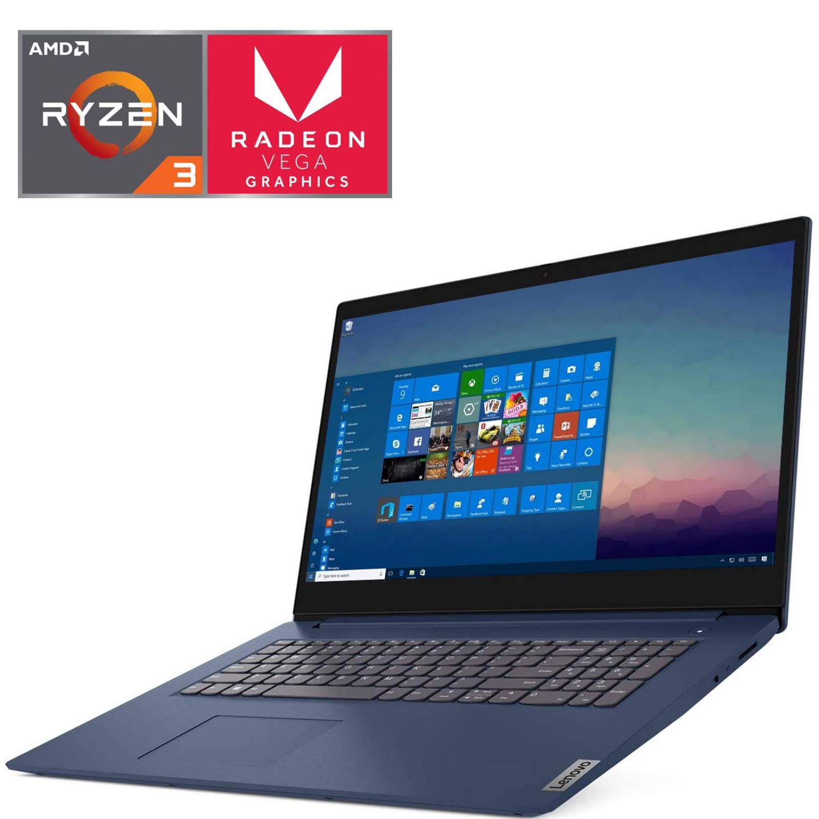 Laptop Gamer LENOVO AMD Radeon Vega Ryzen 3 3250U 12GB 1TB SSD 128GB 15.6 