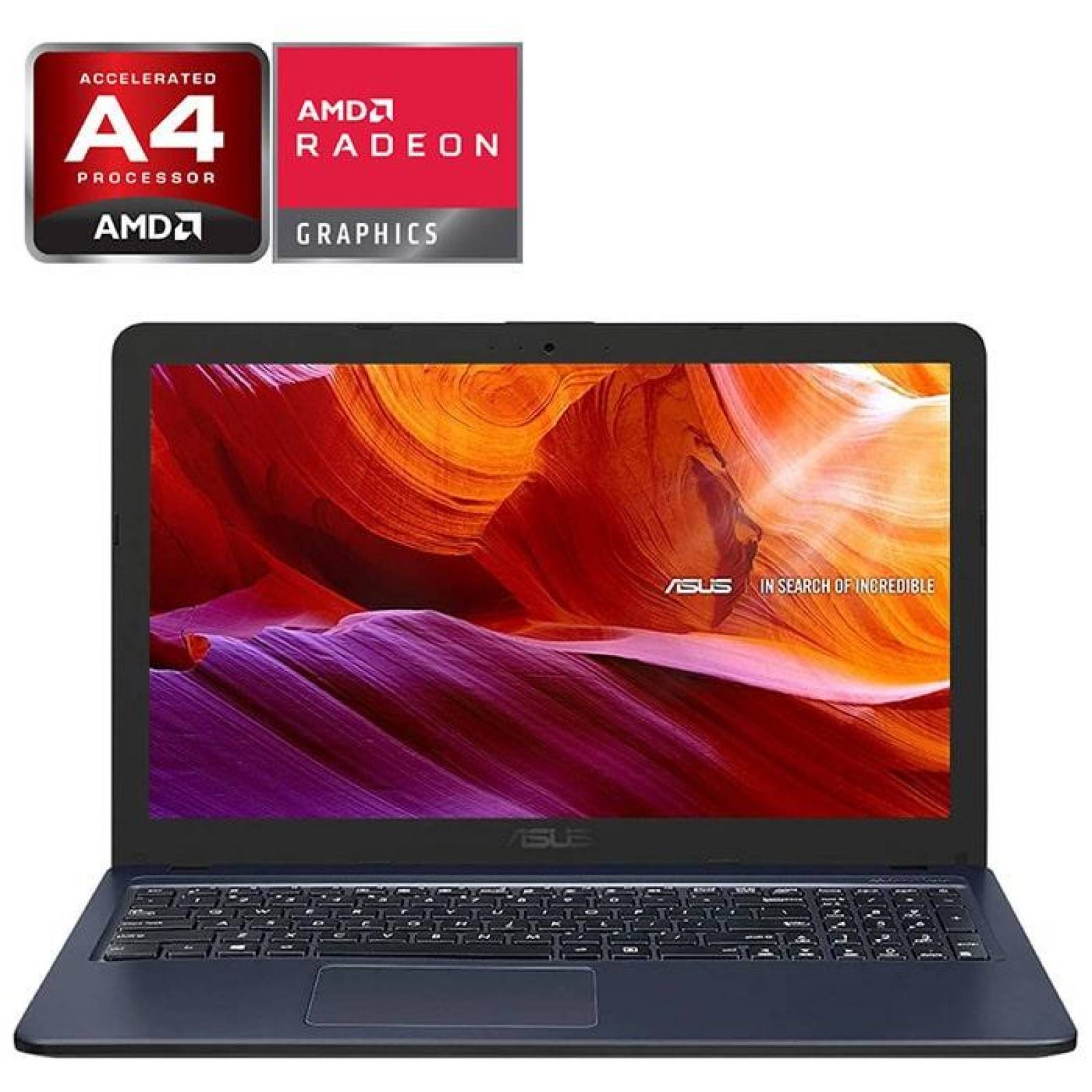 Laptop Gamer ASUS AMD Radeon A4 9125 16GB 500GB Pantalla 15.6 WIFI 