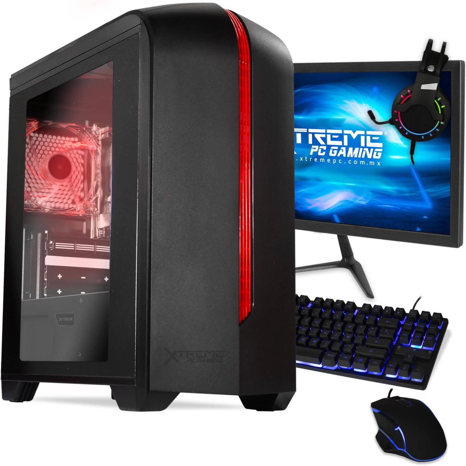 Xtreme PC Gamer AMD Radeon Vega 3 3000G Dual Core SSD 8GB Monitor