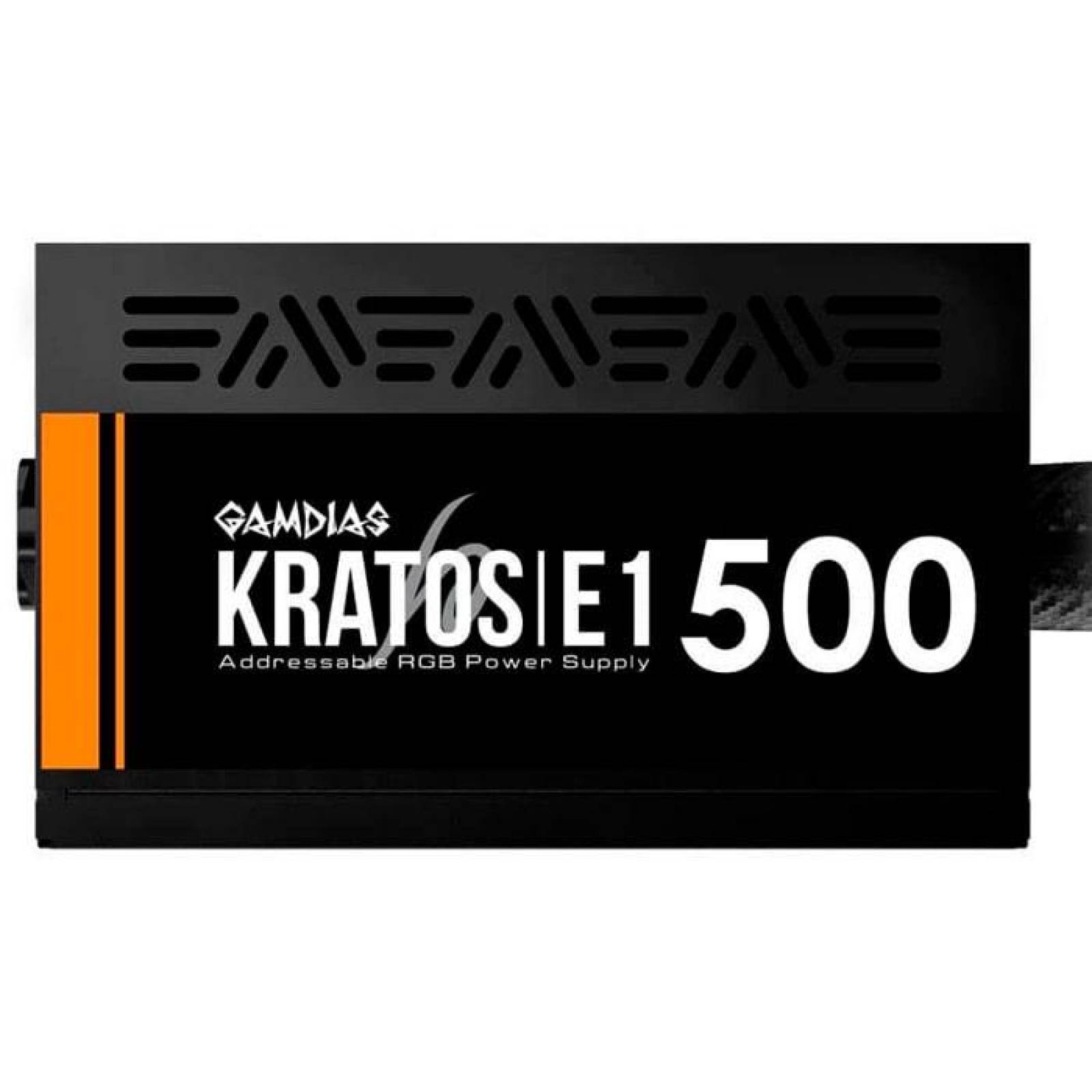 Fuente de poder GAMDIAS Kratos E1-500W RGB 80 Plus 