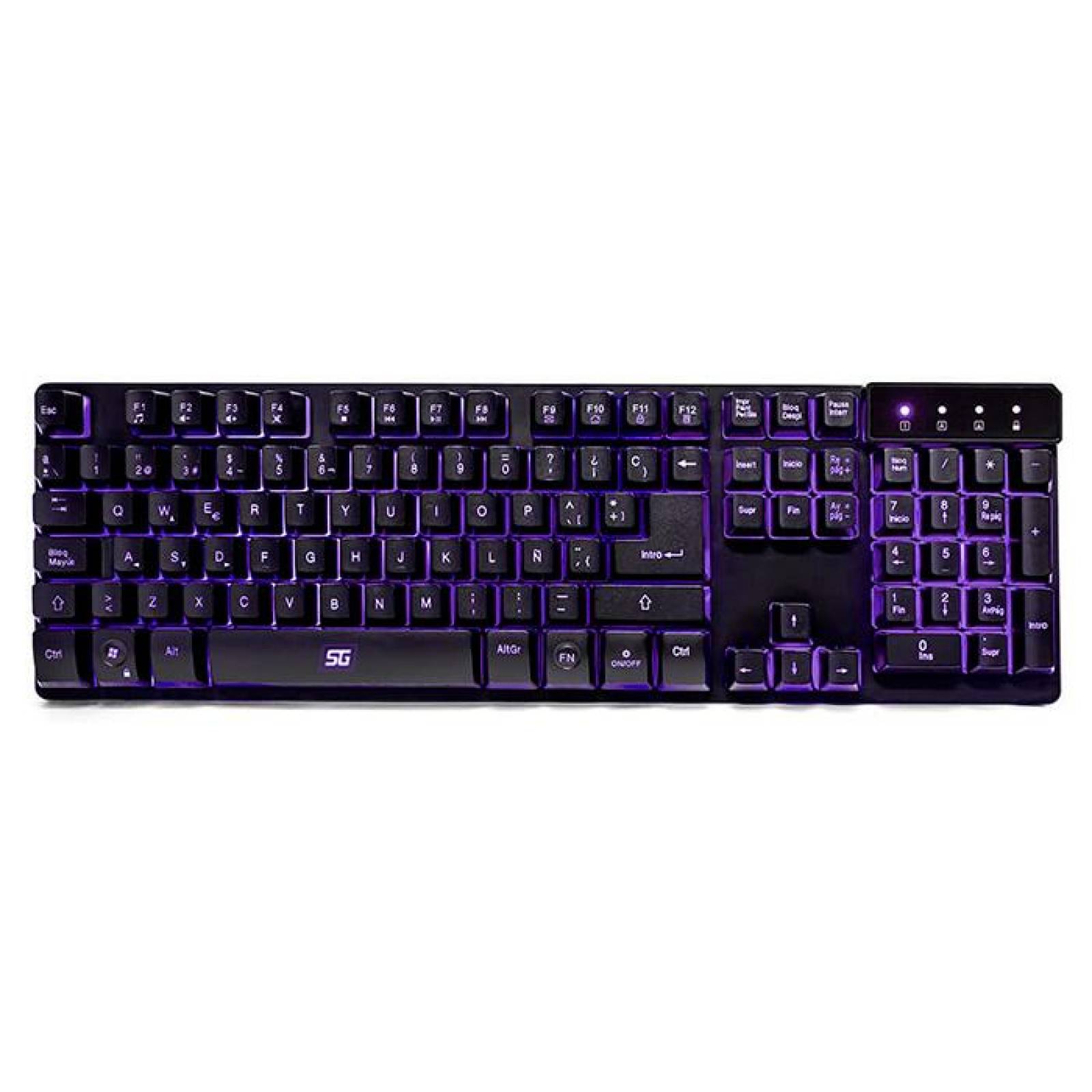 KIT START THE GAME VORAGO Teclado KB-502 y Diadema HS-501 RGB 