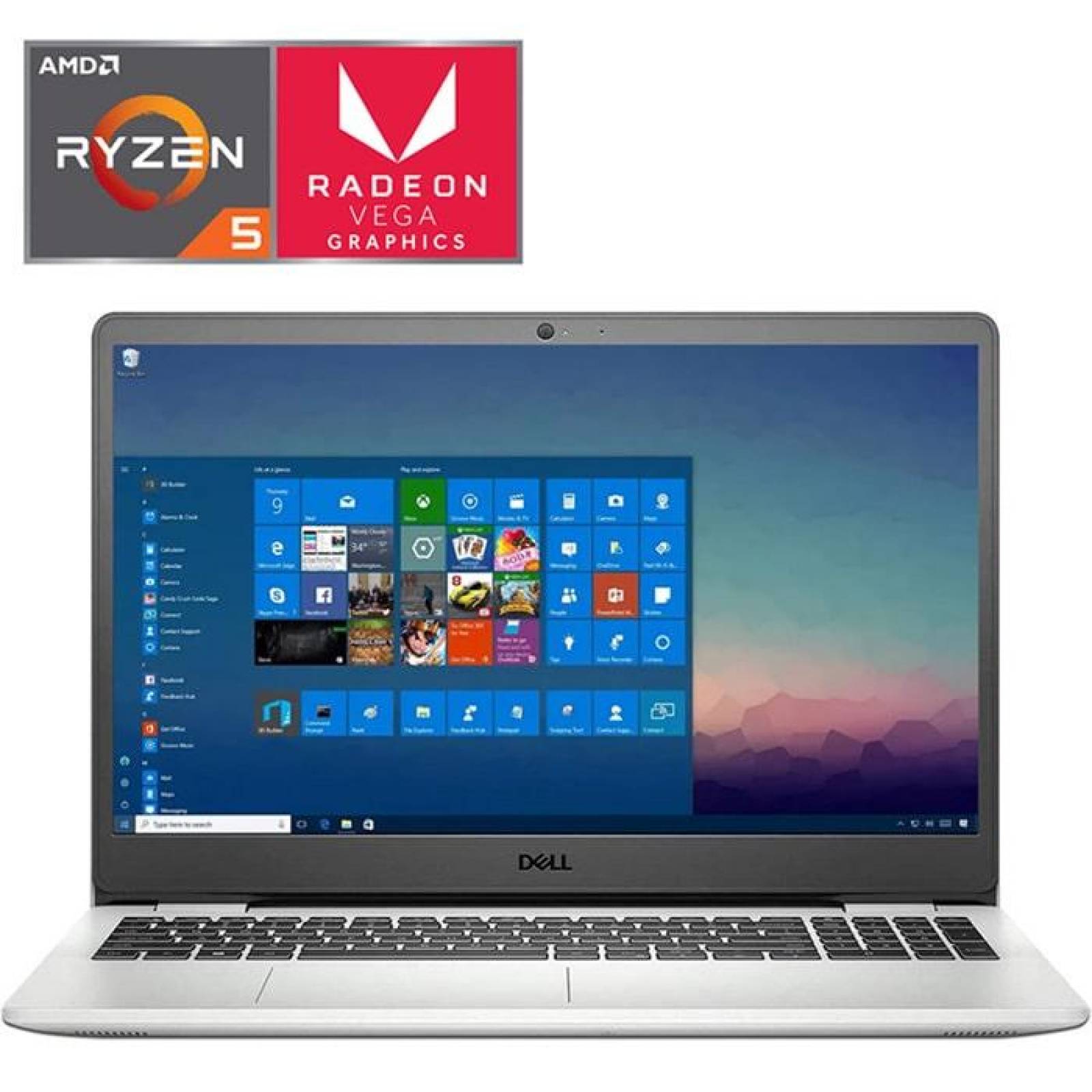 Dell Radeon Laptop Gamer DELL AMD Radeon Vega 8 Ryzen 5 8GB 256GB Pantalla 15.6