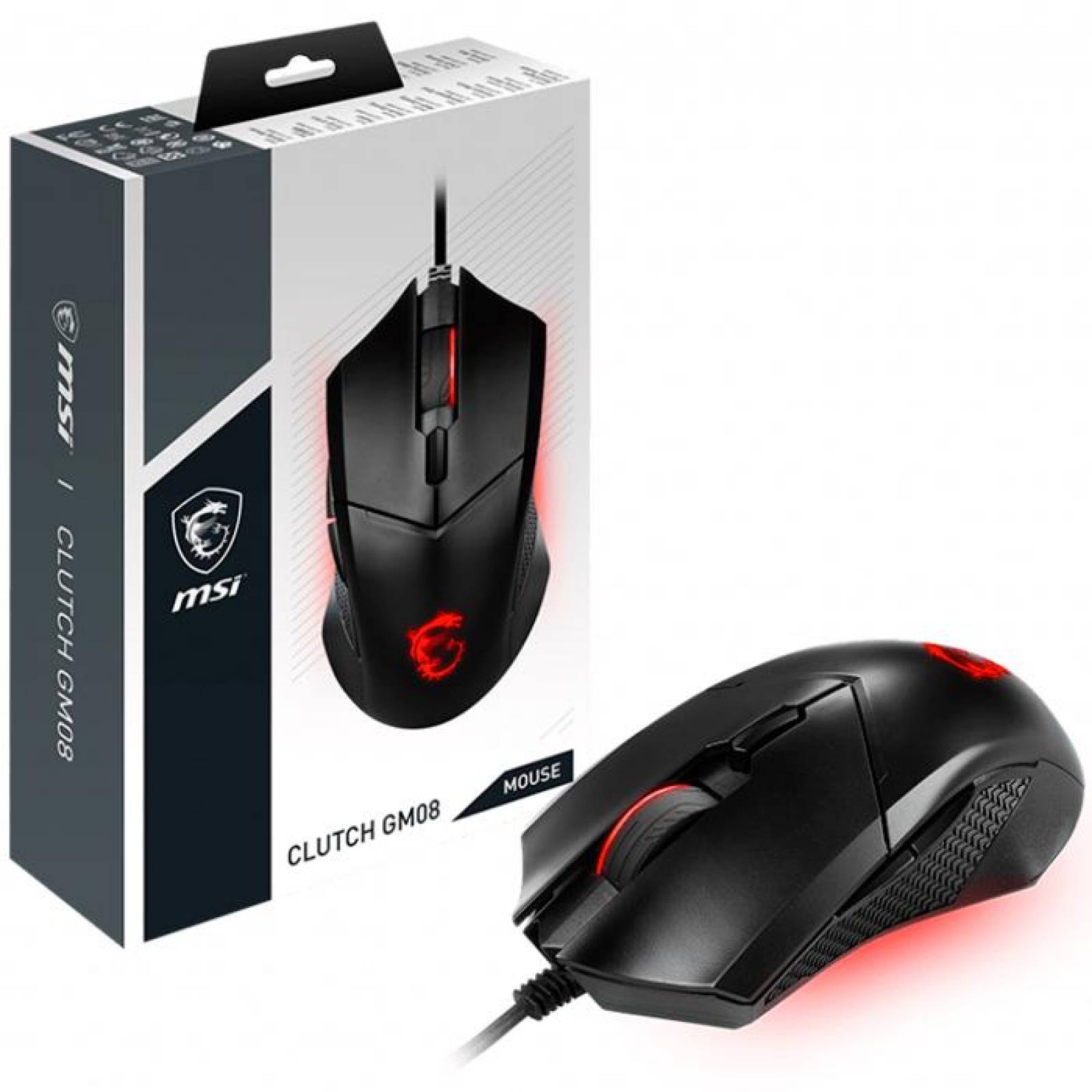 Mouse Gamer MSI CLUTCH GM08 USB 4200DPI Optico