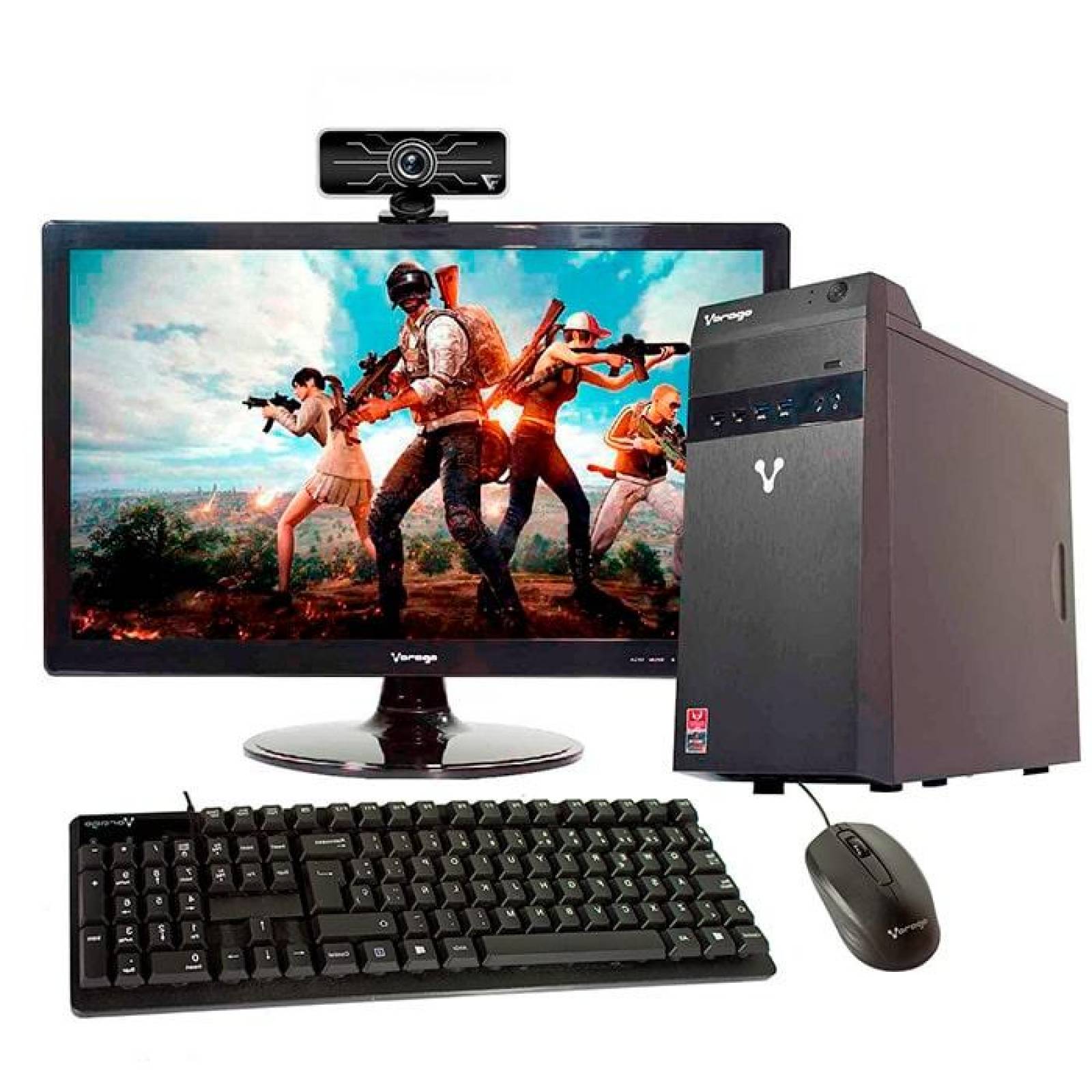 All in one Vorago VOLT 4 AMD Ryzen 3 8GB 240GB SSD 21.5 WIFI Vega 8 + web cam Full HD 