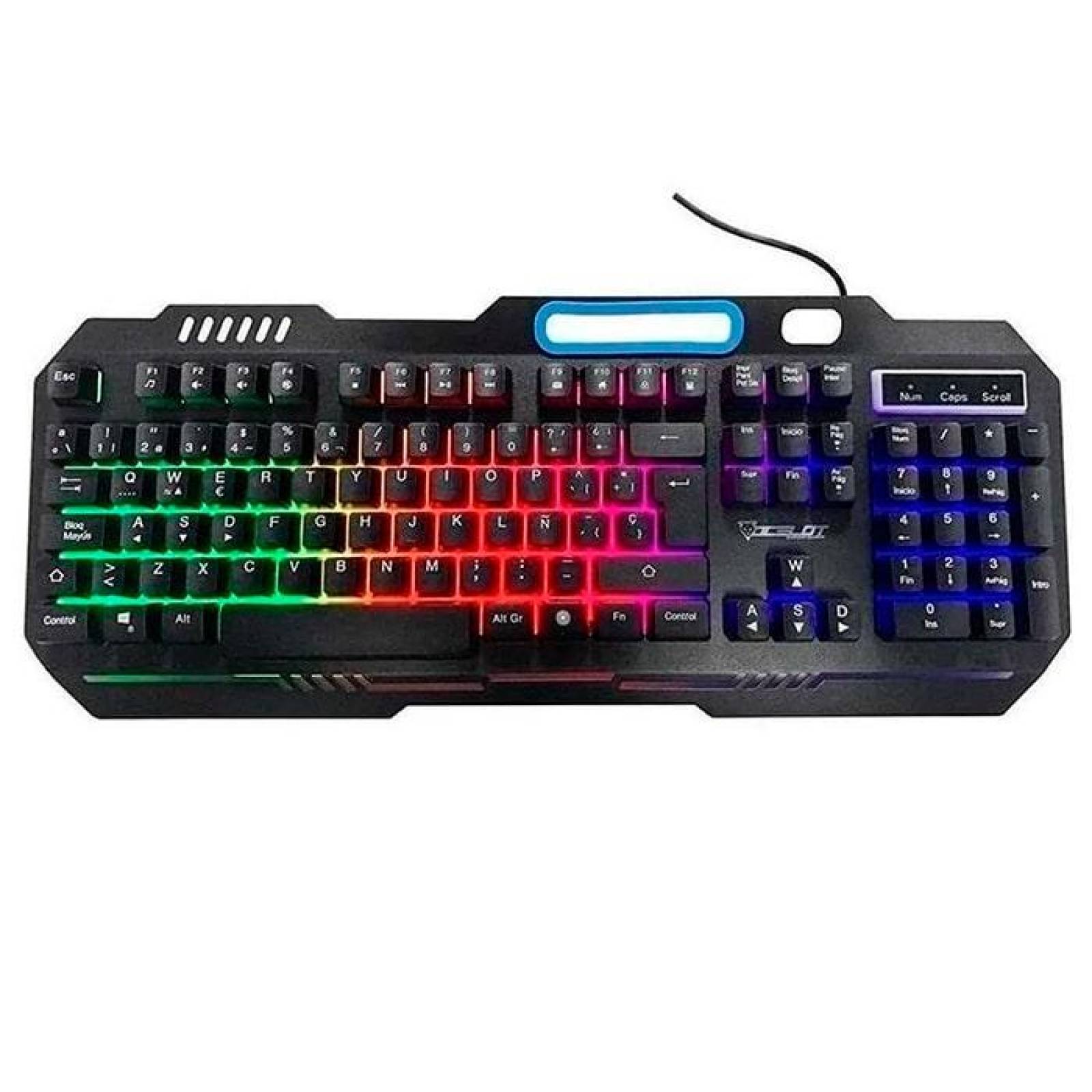 Teclado Gamer OCELOT OGEK01 Membrana RGB USB Anti-ghosting KB-761