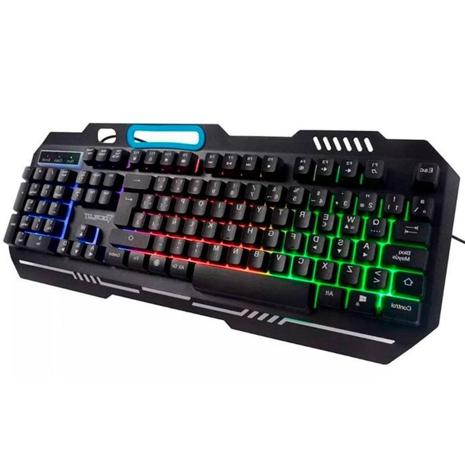 Teclado Gamer OCELOT OGEK01 Membrana RGB USB Anti-ghosting KB-761