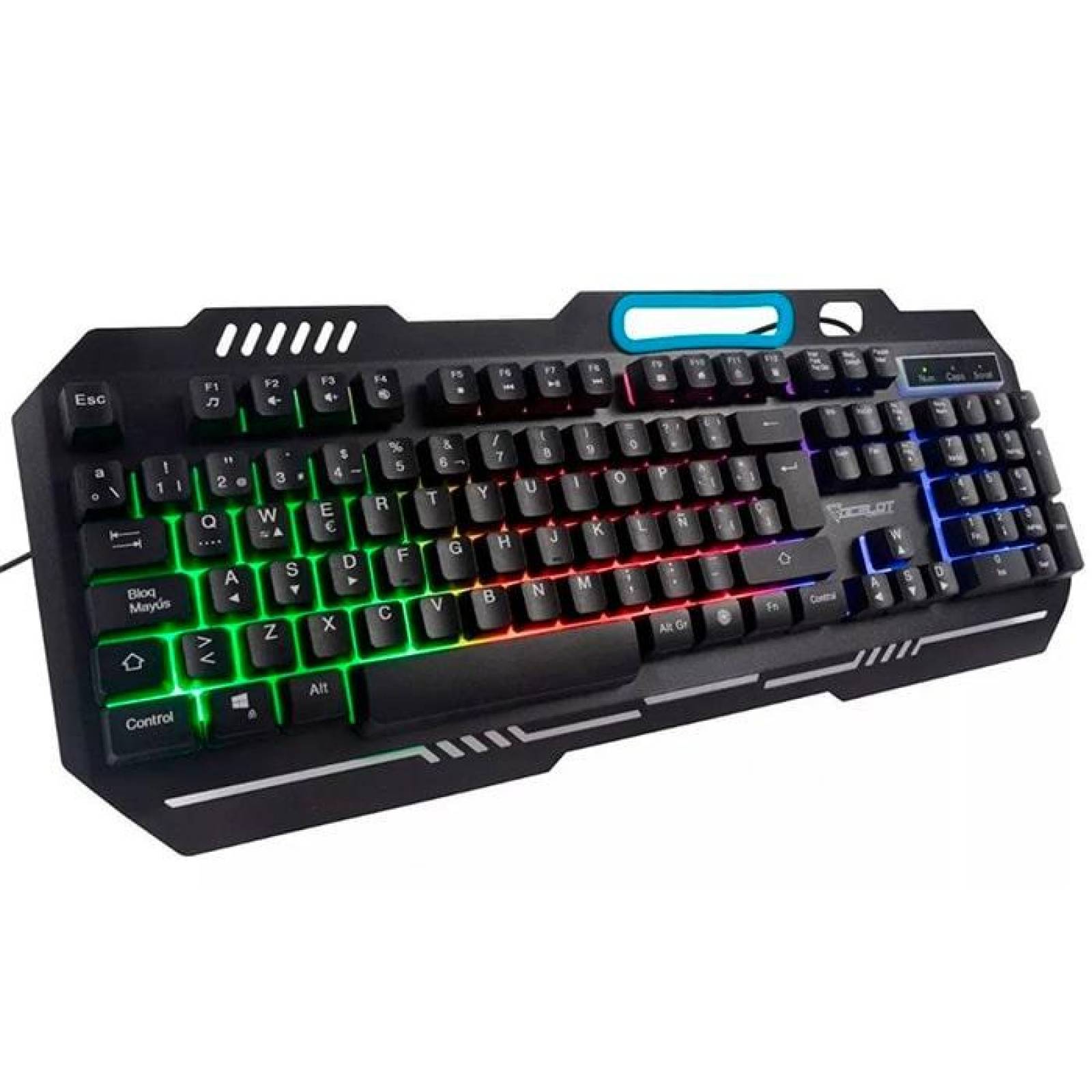 Teclado Gamer OCELOT OGEK01 Membrana RGB USB Anti-ghosting KB-761