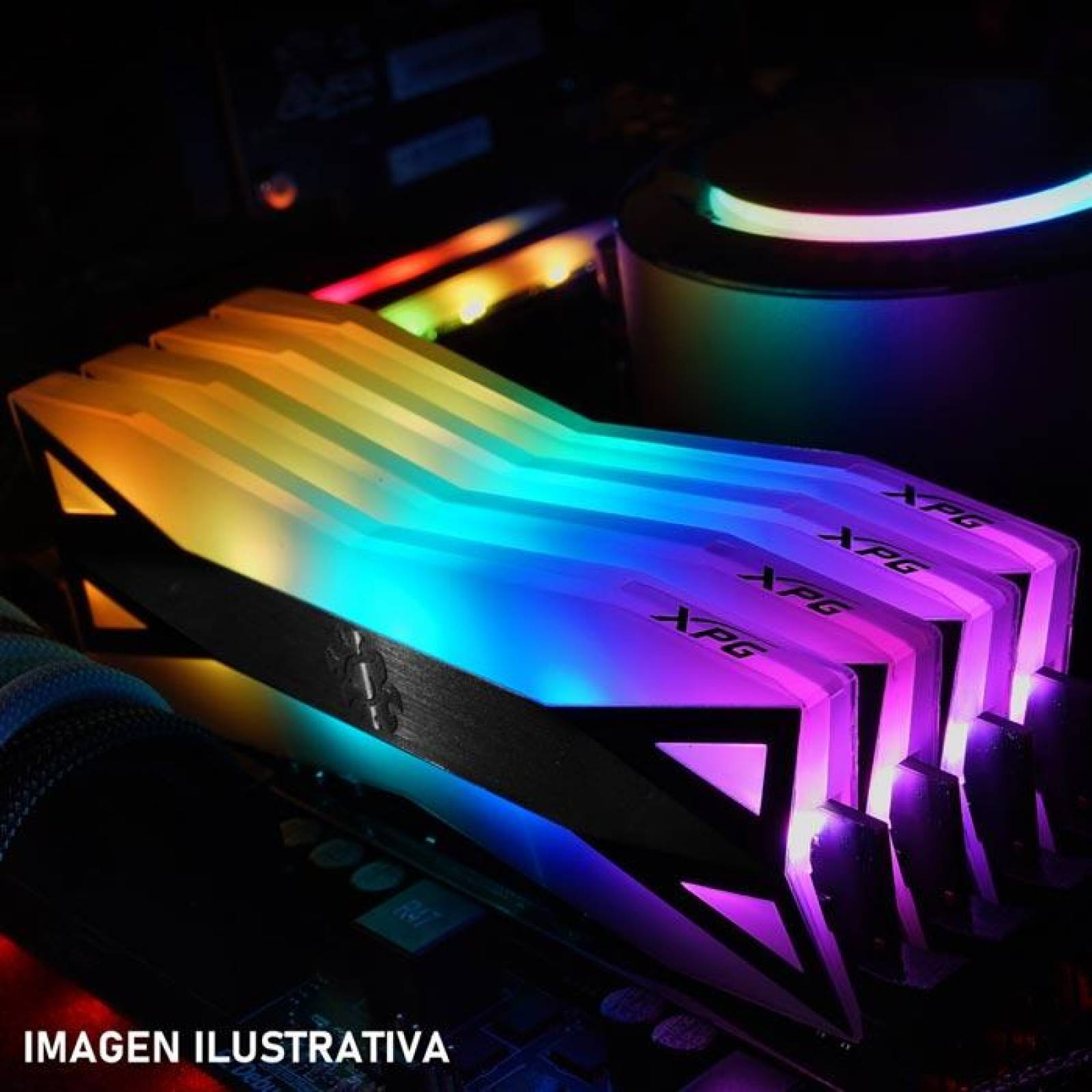 Memoria RAM DDR4 16GB 3600MHz XPG SPECTRIX D60 RGB 1x16GB Gris AX4U360016G18I-ST60 