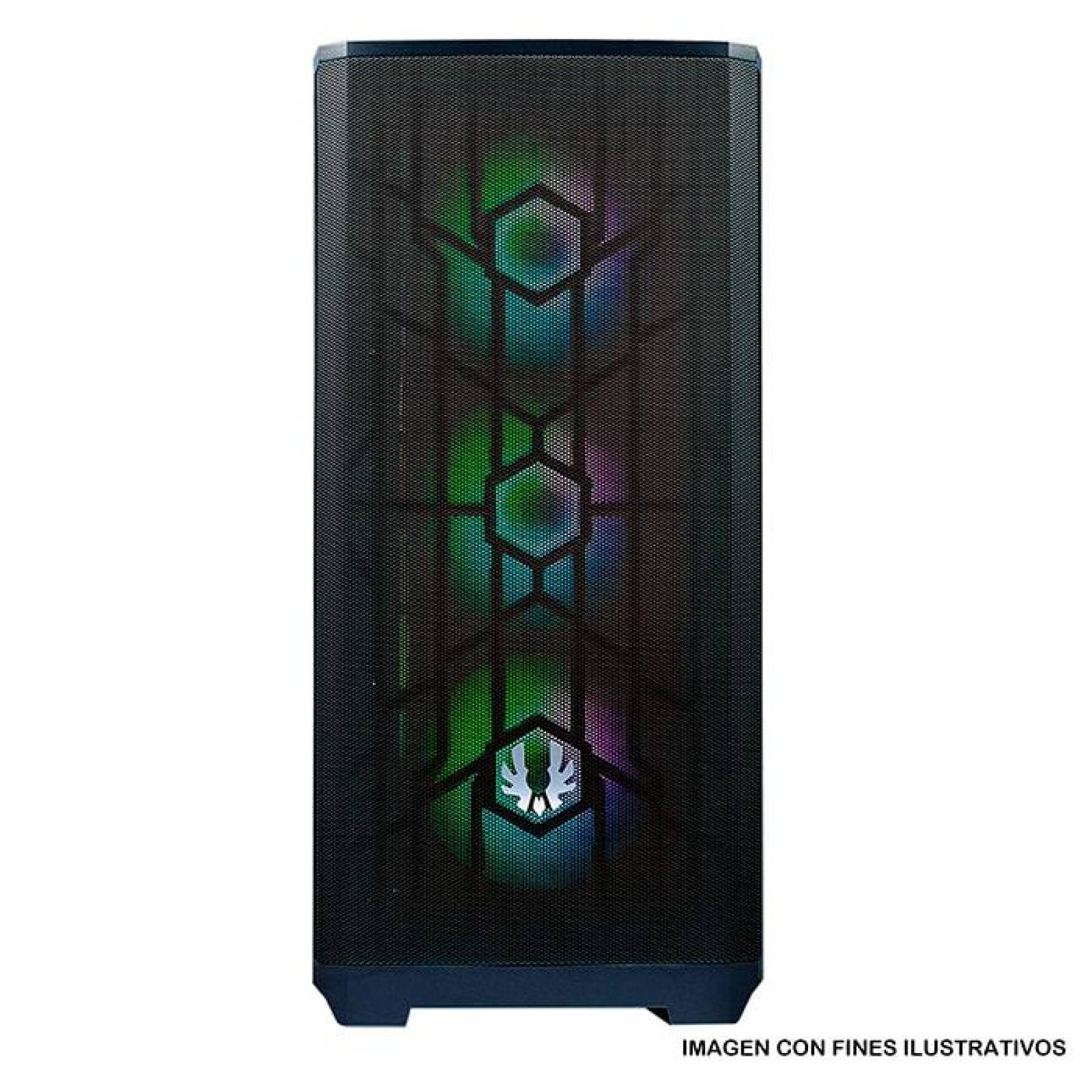 Gabinete Gamer BITFENIX Nova Mesh SE 2 Fan USB 3.0 Negro ATX