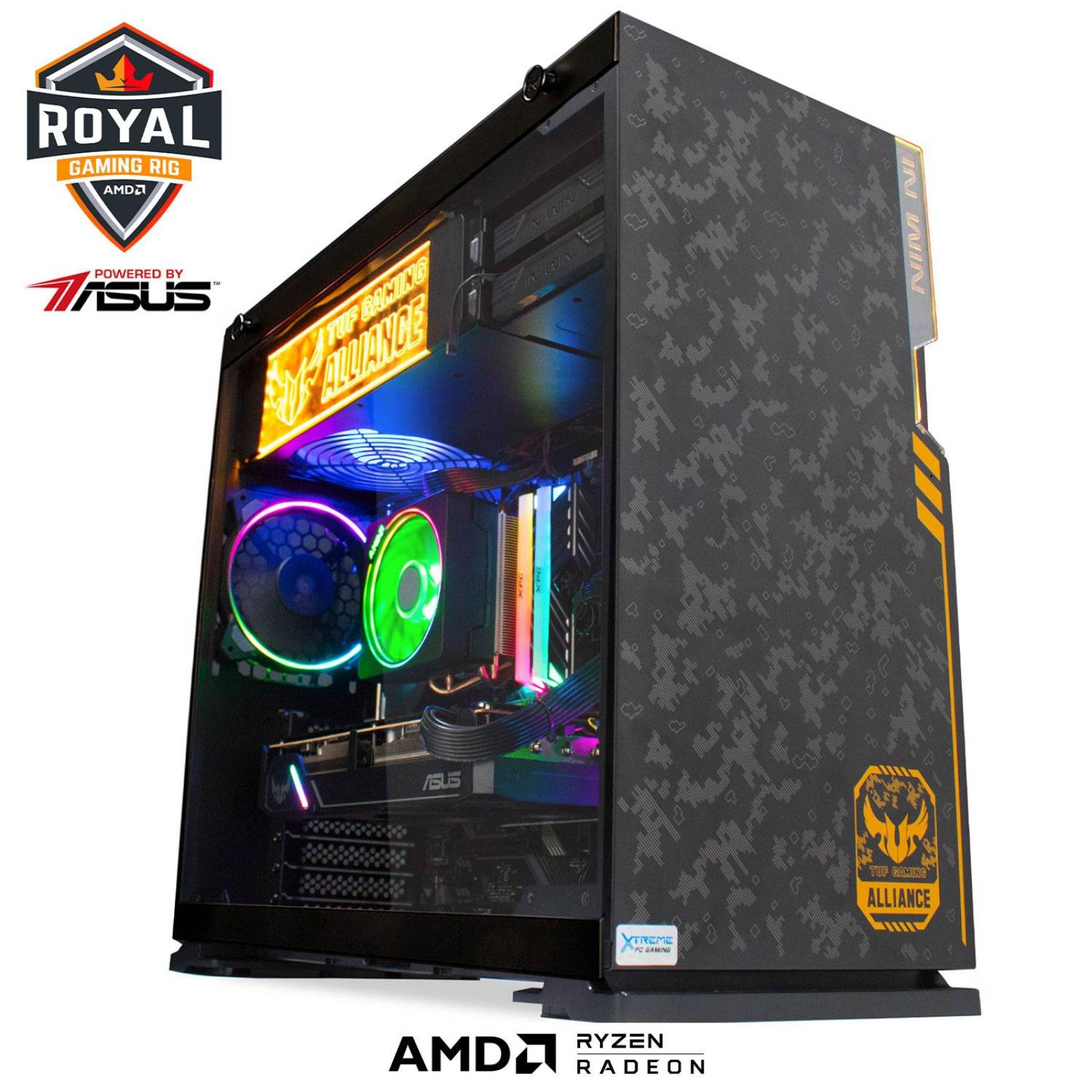 Xtreme PC Gamer TUF AMD Radeon RX 5600 XT Ryzen 7 3700X 16GB SSD M2 480GB 2TB RGB 