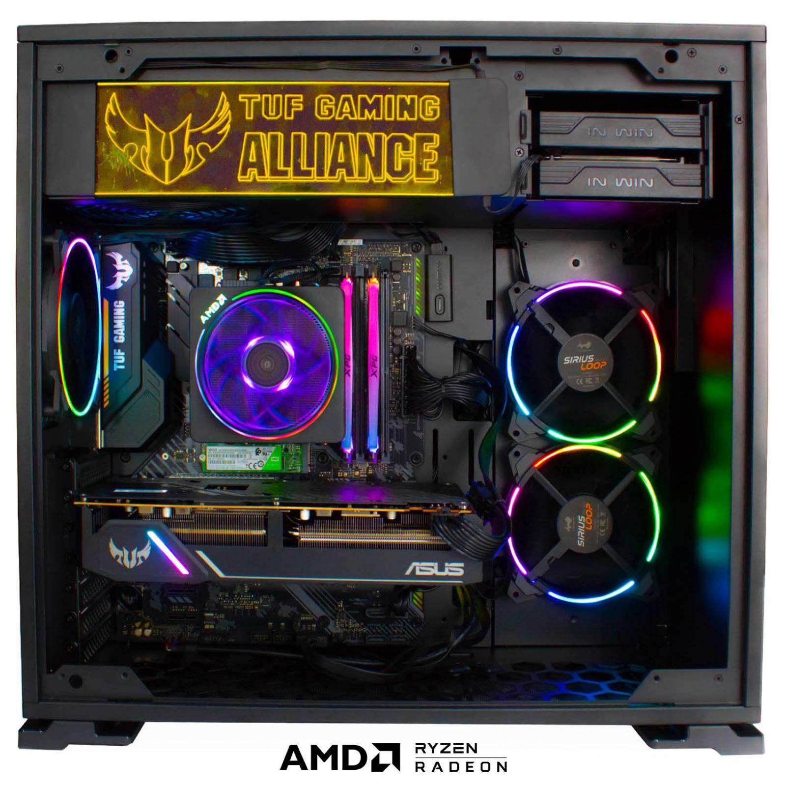 Xtreme PC Gamer TUF AMD Radeon RX 5600 XT Ryzen 7 3700X 16GB SSD M2 480GB 2TB RGB 