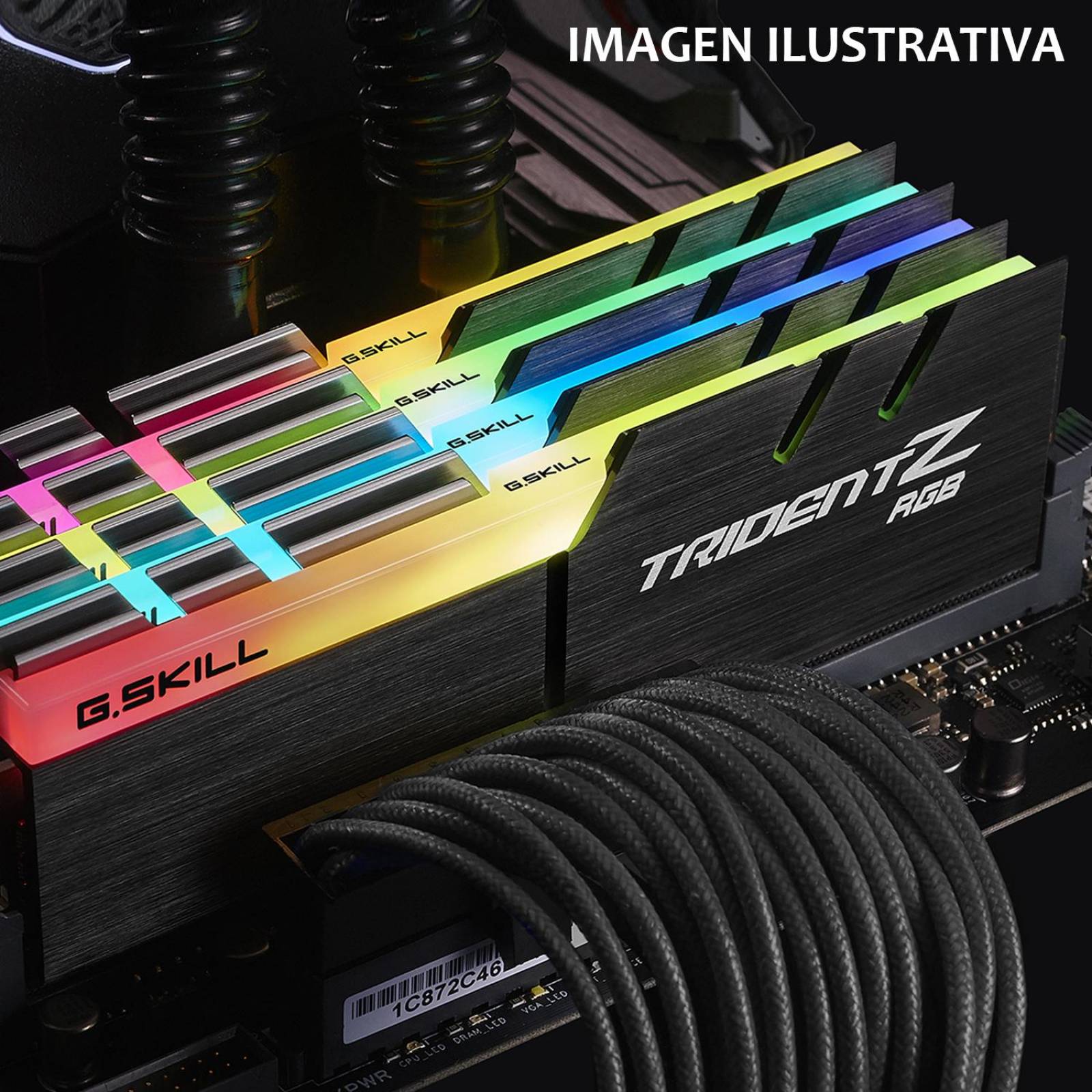 Memoria RAM DDR4 32GB 4000MHz G.SKILL Trident Z RGB 2x16GB F4-4000C18D-32GTZR 