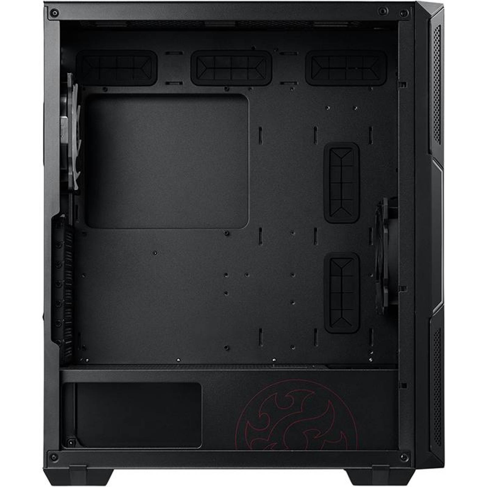 Gabinete Gamer XPG STARKER ATX Media Torre 2 FAN Cristal Templado ARGB Negro STARKER-BKCWW 