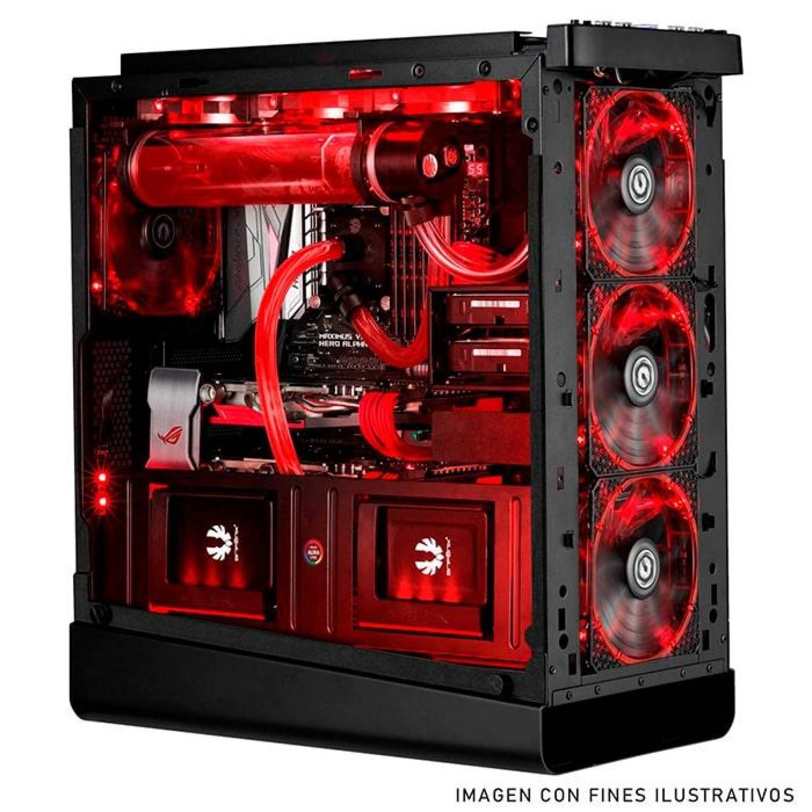 Gabinete Gamer BITFENIX Shogun 3 Fan Cristal Templado USB 3.0 Negro E-ATX 