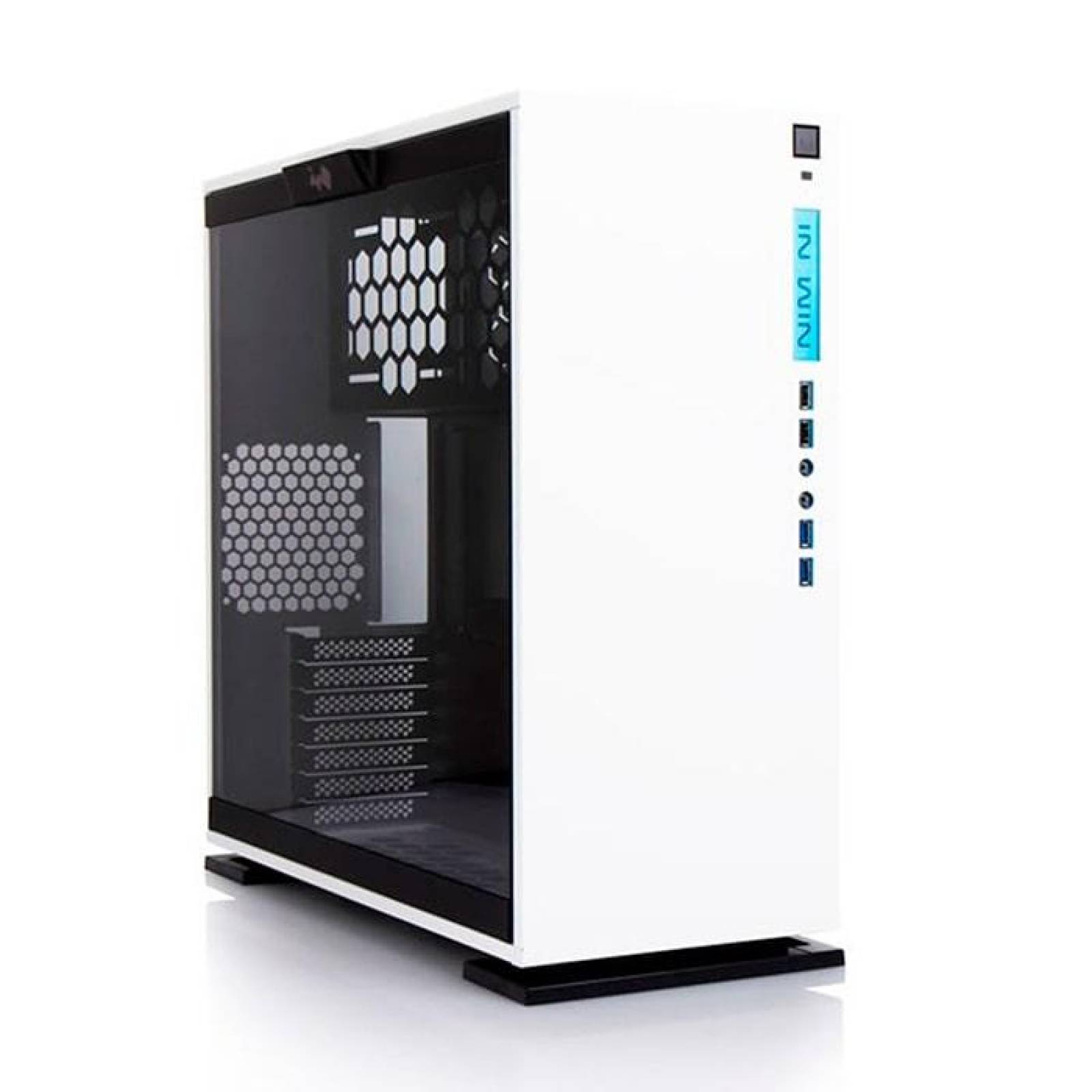 Gabinete Gamer IN WIN 303 WHITE ATX Media Torre Cristal Templado USB 3.0 