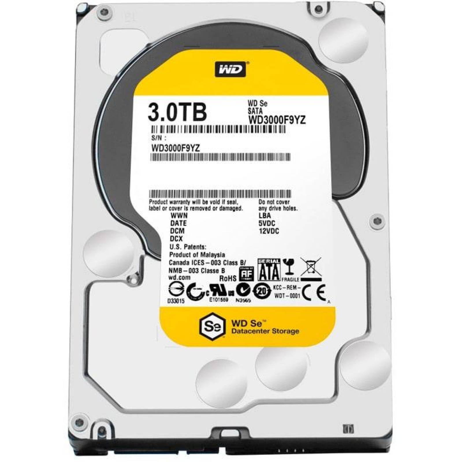 Disco Duro 3TB WESTERN DIGITAL SATA III PC 7200RPM REACONDICIONADO 