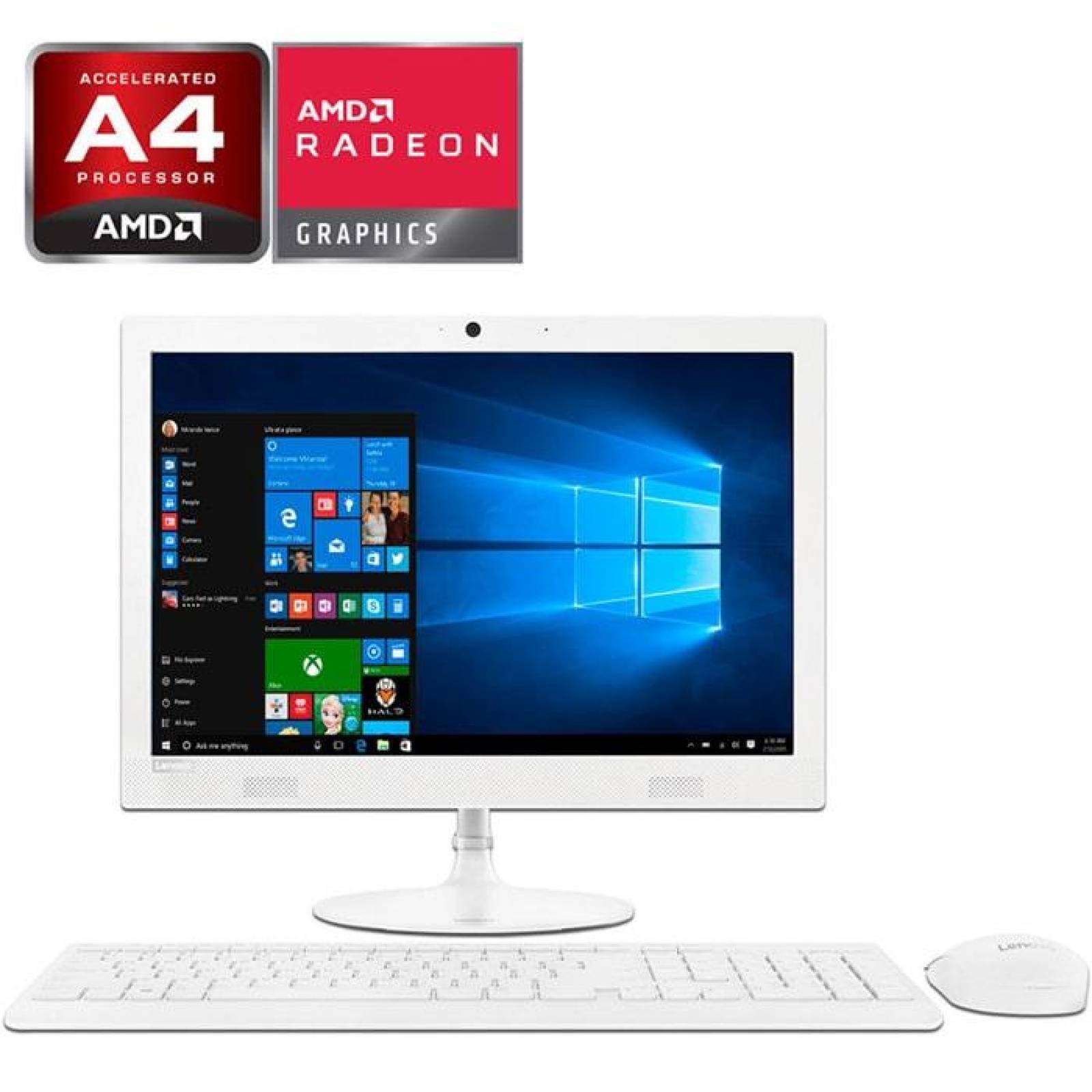 All In One Gamer LENOVO IdeaCentre 330-20AST AMD A4-9125 8GB 1TB Pantalla 19.5