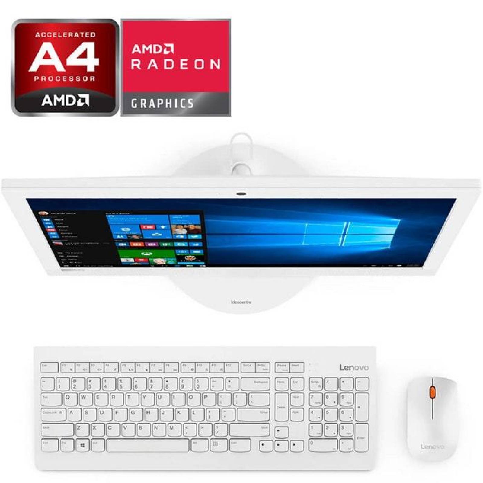 All In One Gamer LENOVO IdeaCentre 330-20AST AMD A4-9125 8GB 1TB Pantalla 19.5