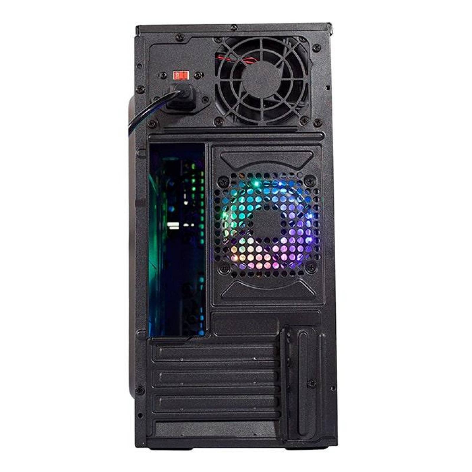 Gabinete Gamer Xzeal XZ100 Micro ATX RGB 1 Fan sin fuente XSCGB00B 