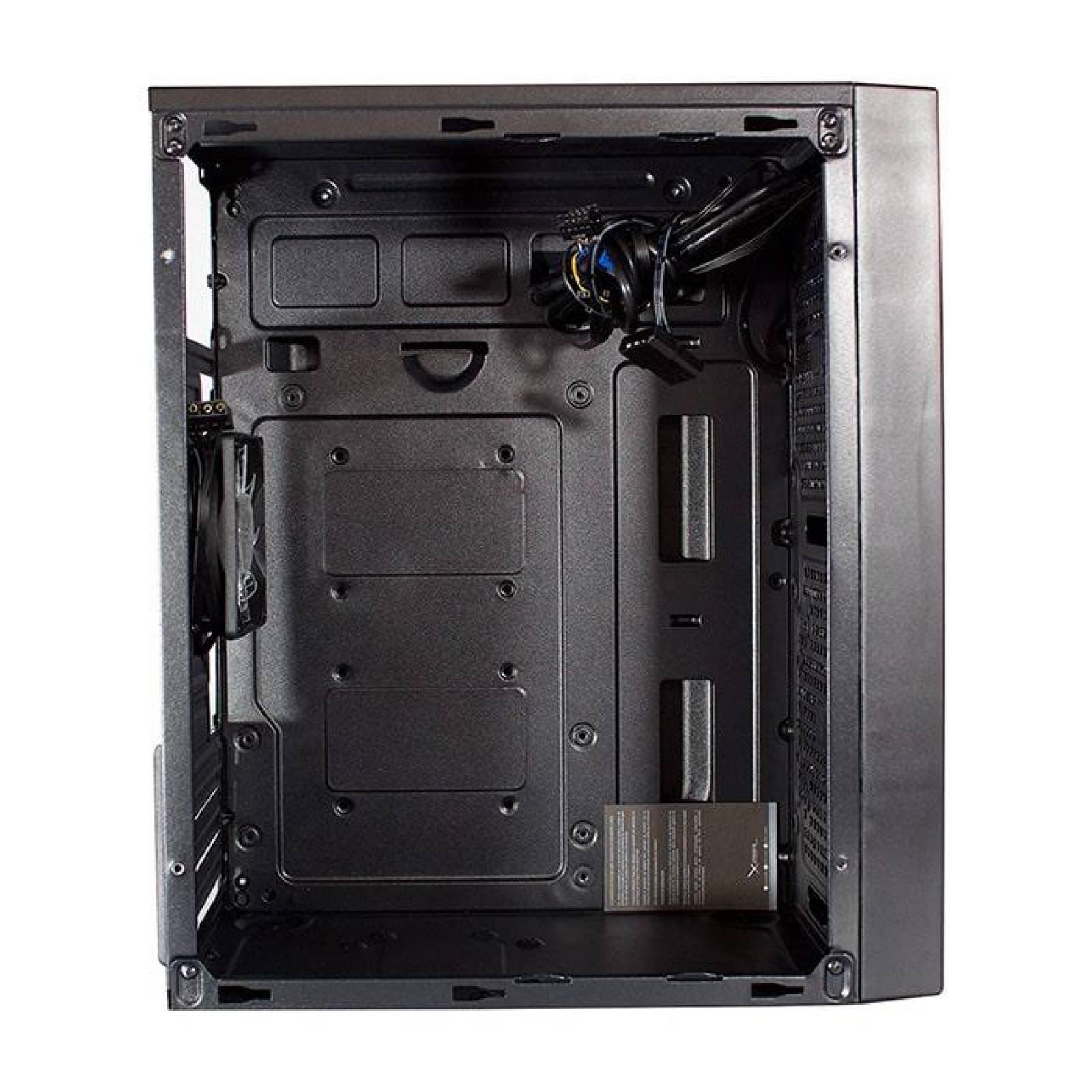 Gabinete Gamer Xzeal XZ100 Micro ATX RGB 1 Fan sin fuente XSCGB00B 