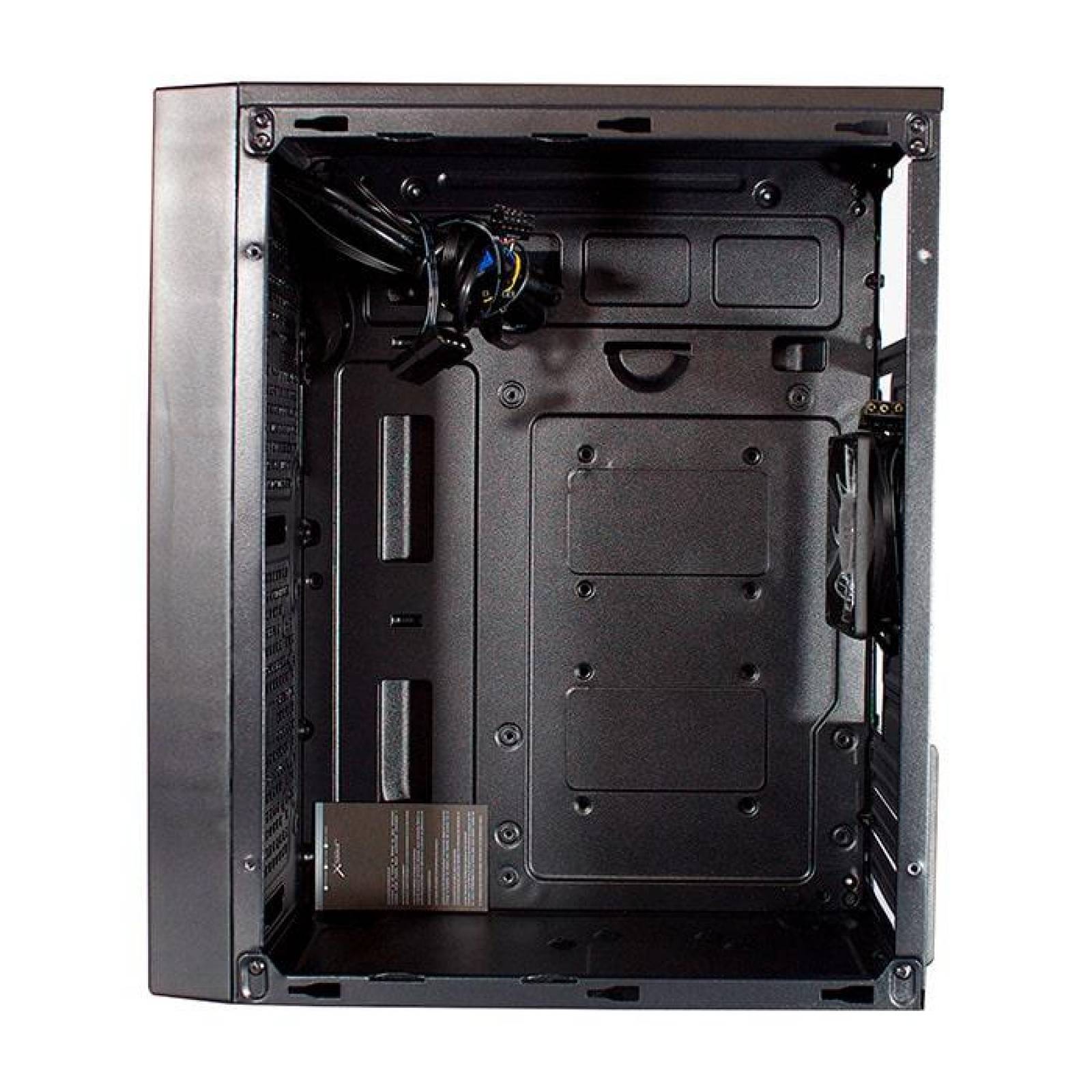 Gabinete Gamer Xzeal XZ100 Micro ATX RGB 1 Fan sin fuente XSCGB00B 