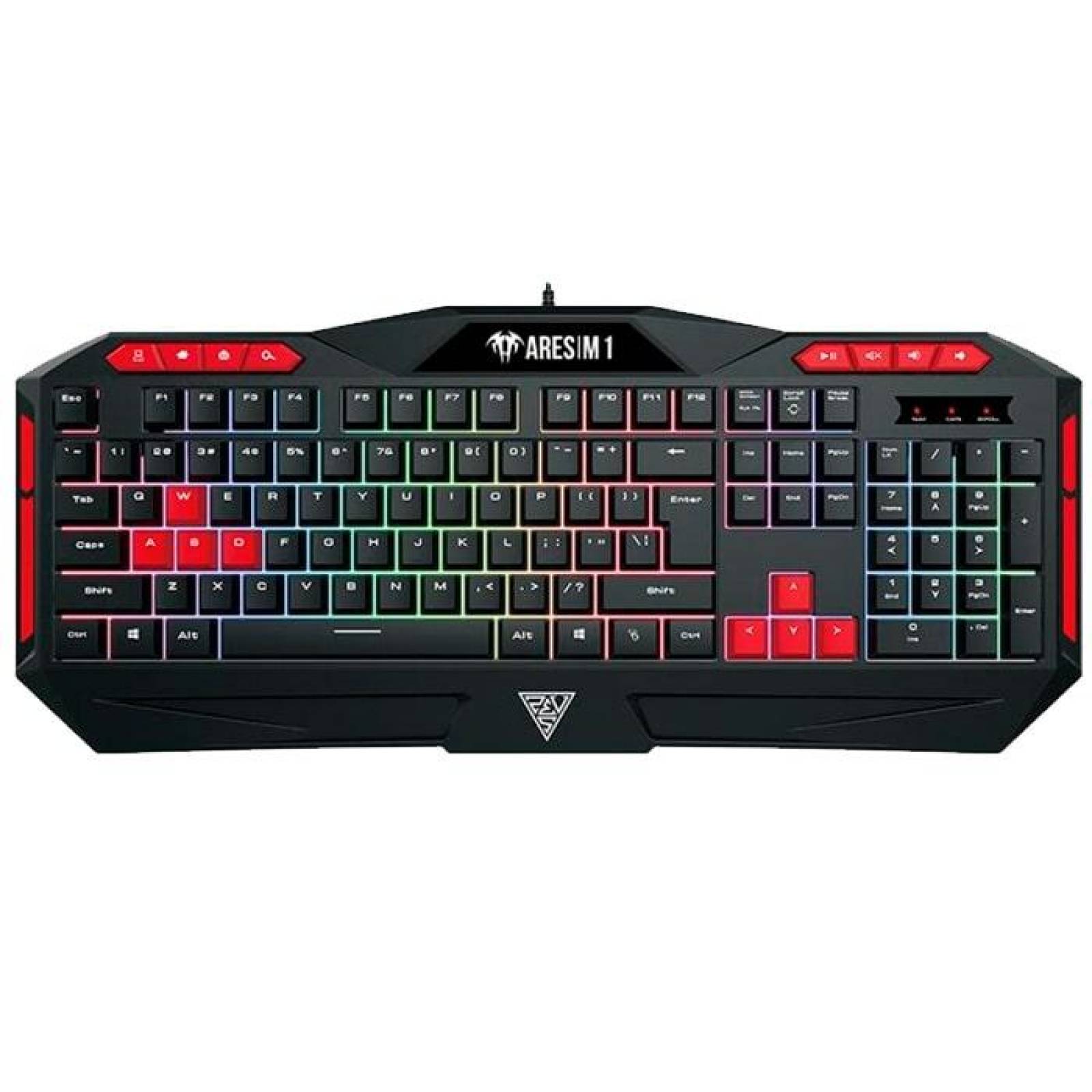 Kit Gamer GAMDIAS POSEIDON M2 Teclado Audifonos Mouse RGB 