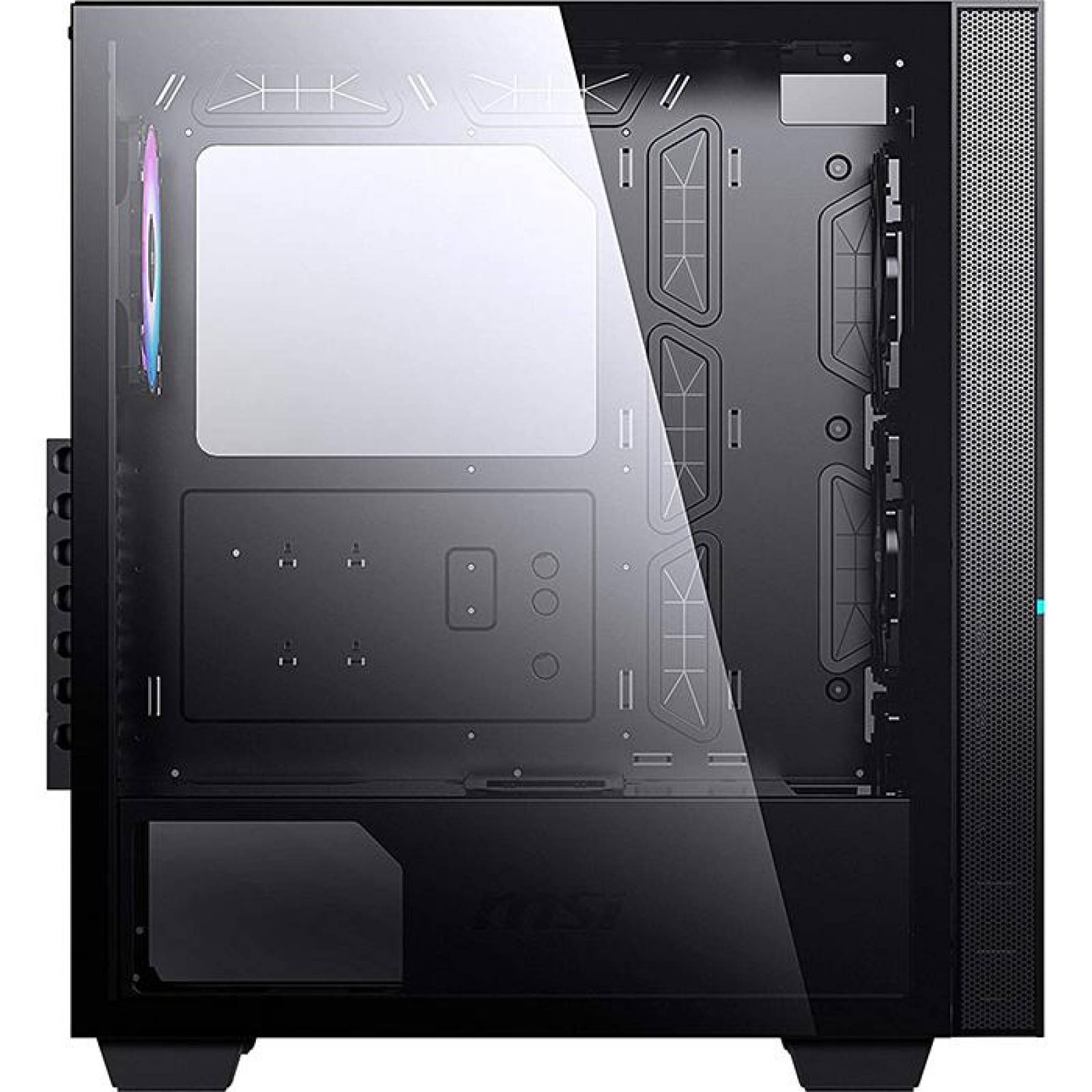 Gabinete Gamer MSI MPG SEKIRA 100R 4 FAN ARGB EATX USB C Cristal Templado