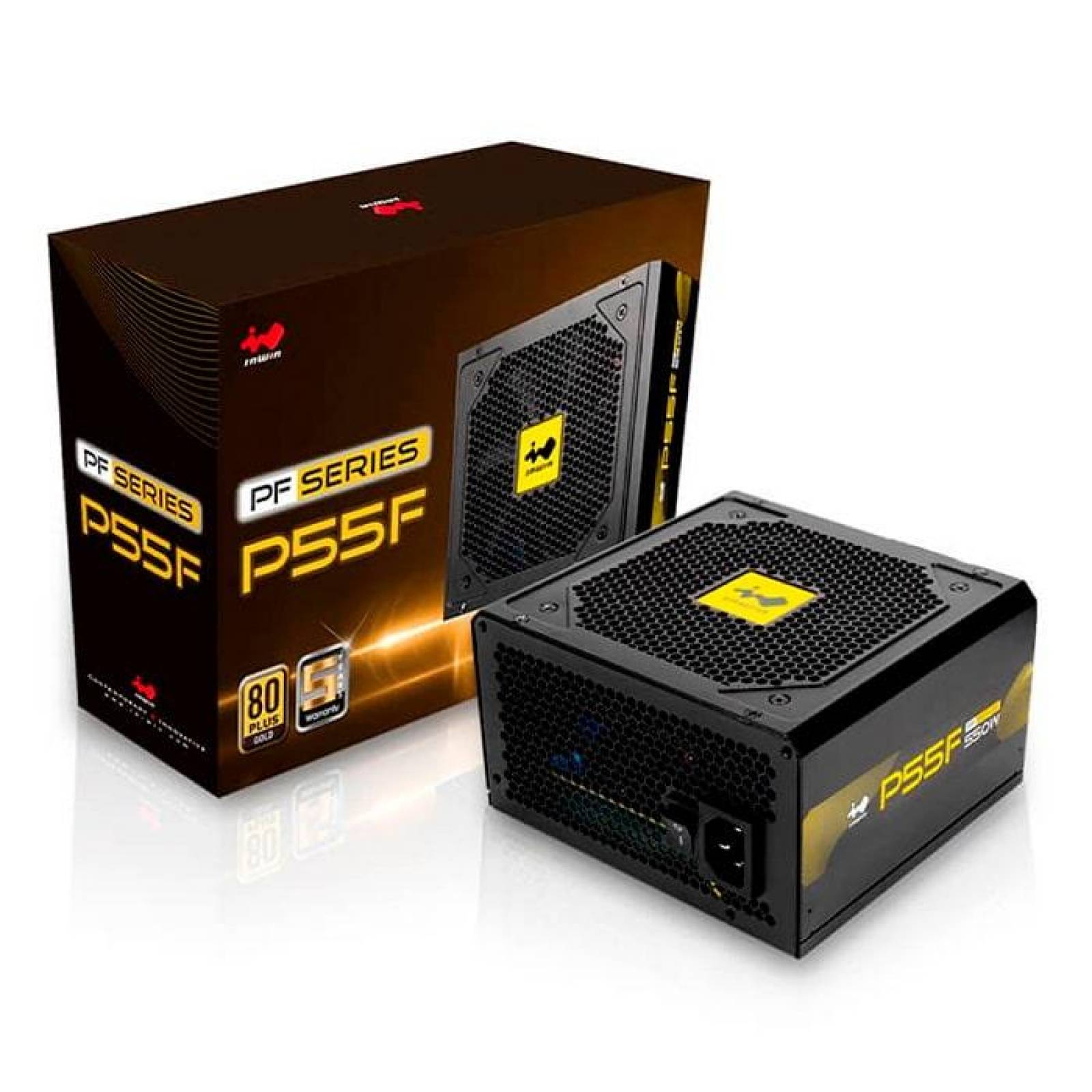 Fuente de Poder PC 550W Gamer IN WIN 80 Plus Gold P55F IW-PS-PF550W
