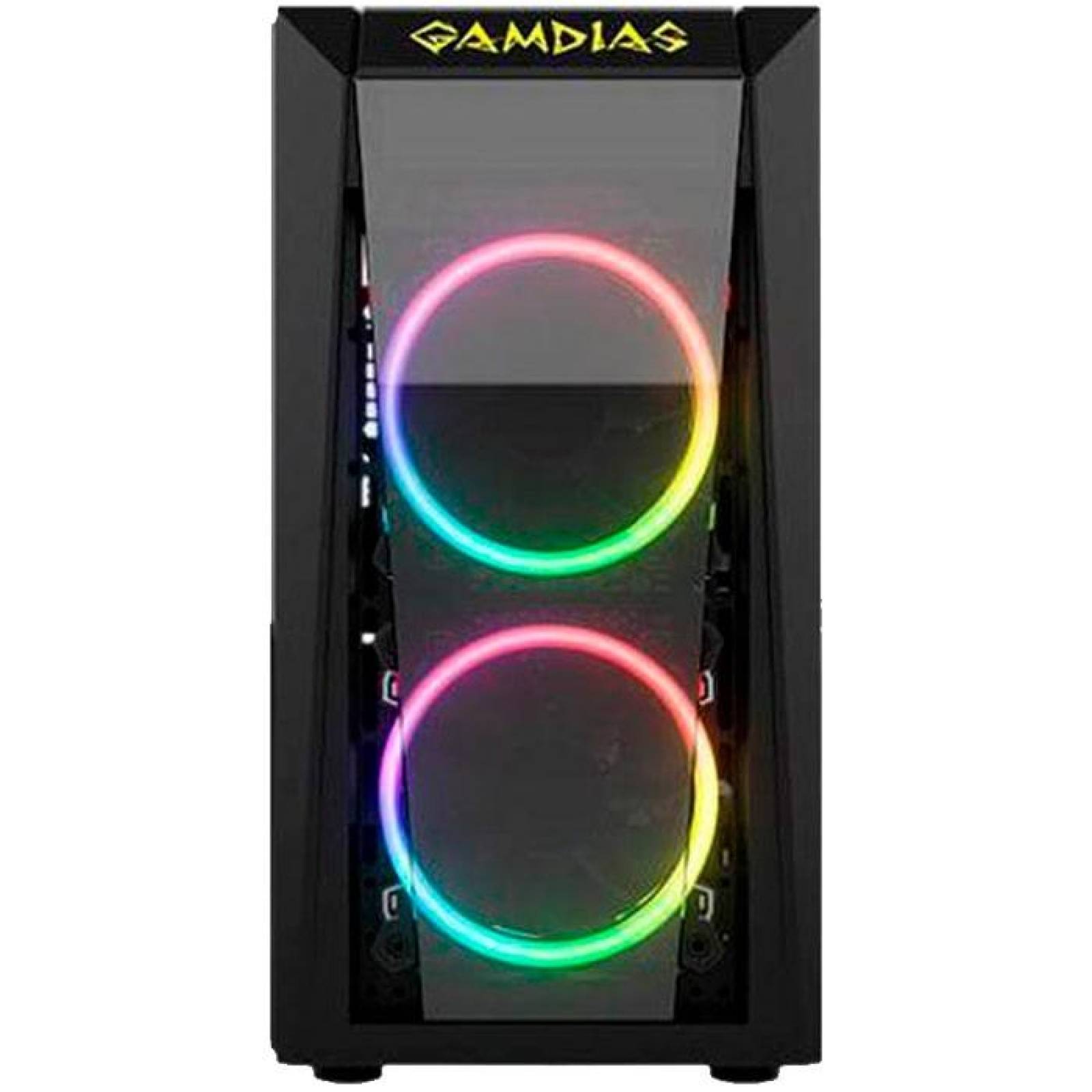 Gabinete Gamer GAMDIAS TALOS E1 RGB Cristal Templado 