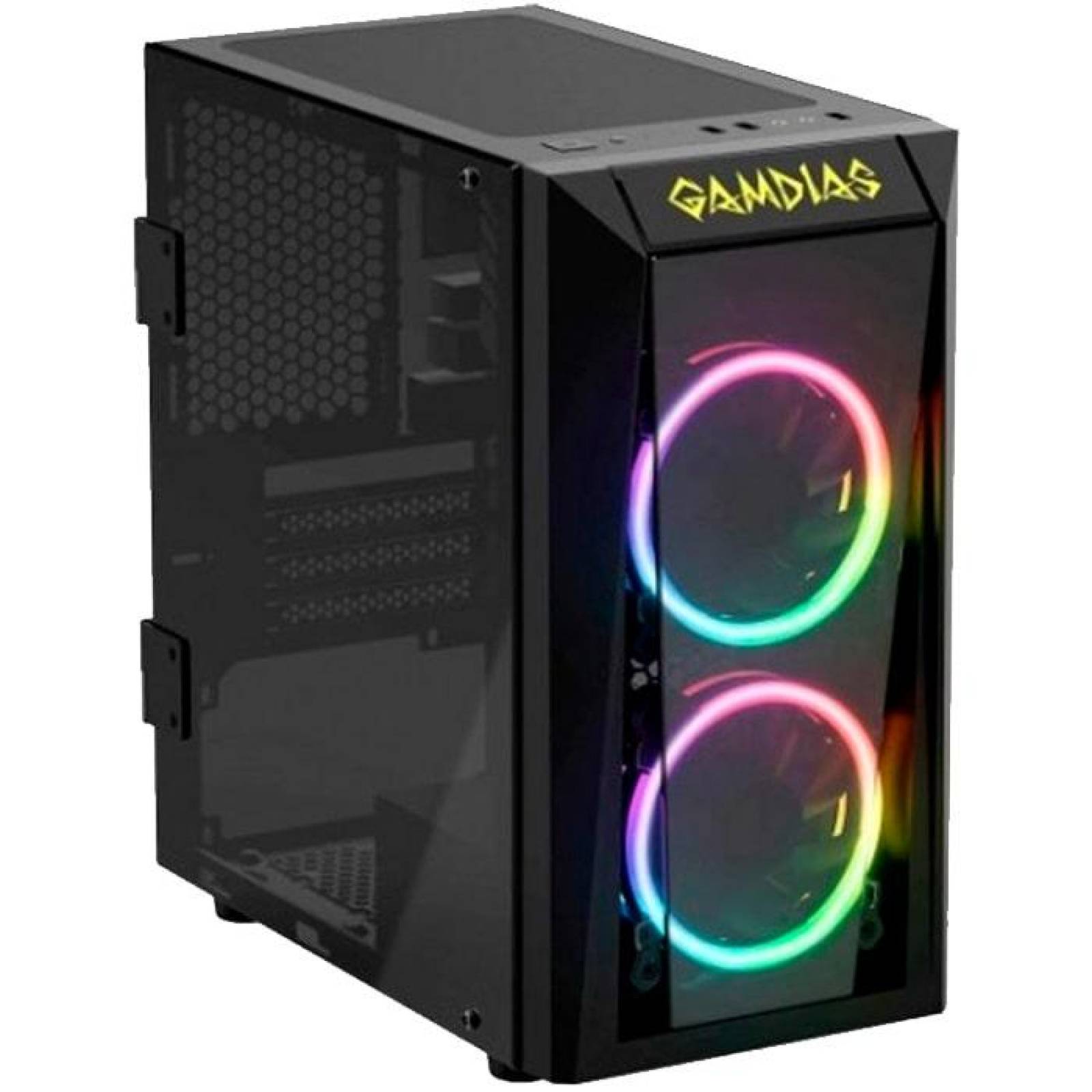 Gabinete Gamer GAMDIAS TALOS E1 RGB Cristal Templado 