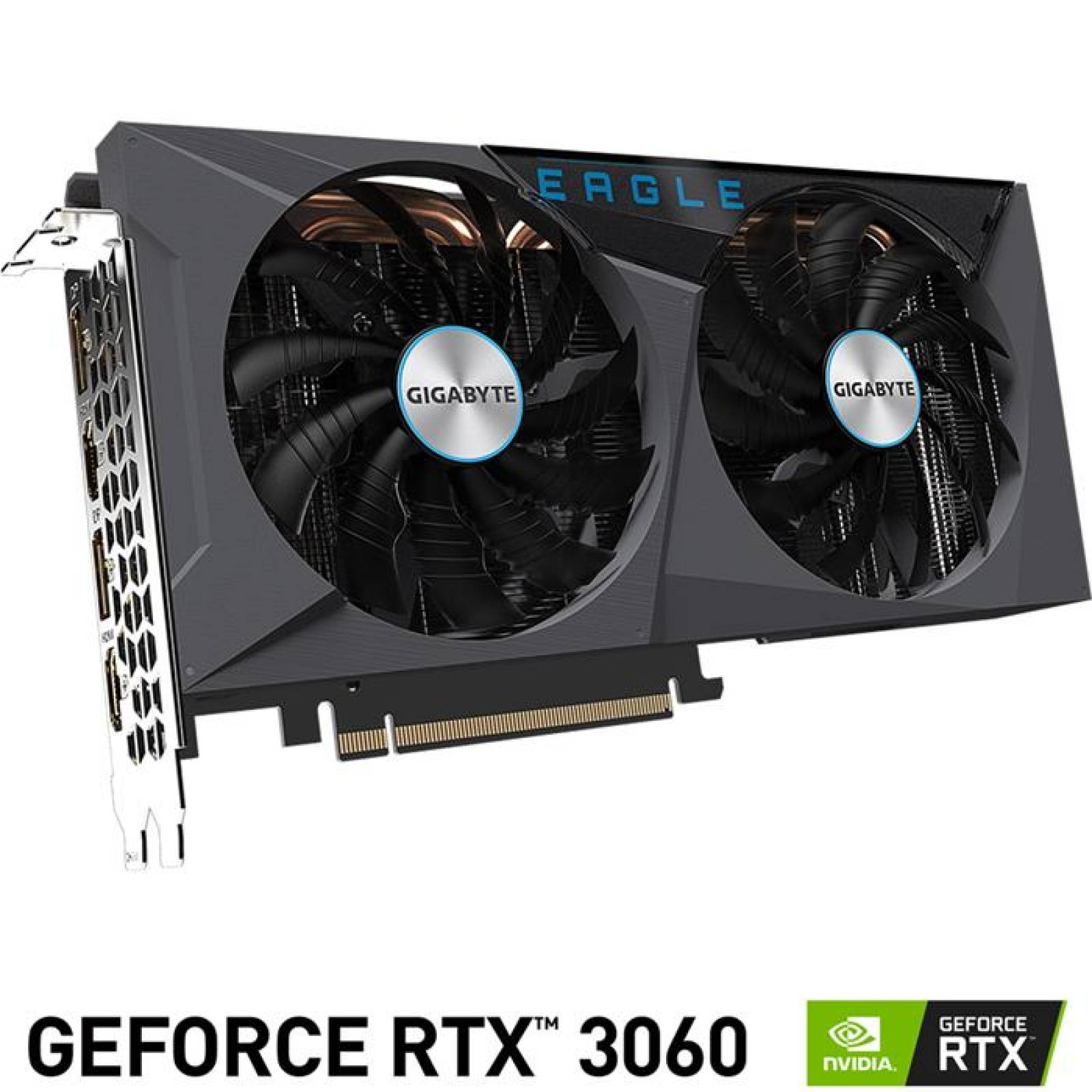 Tarjeta de Video GIGABYTE GeForce RTX 3060 EAGLE OC 12GB GDDR6 GV-N3060EAGLE OC-12GD 