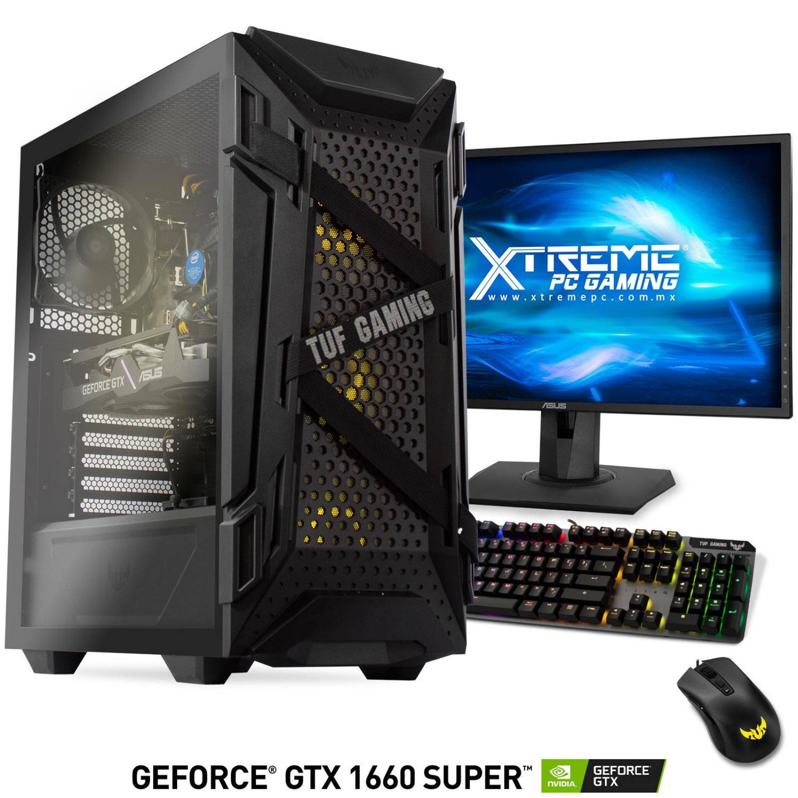 Xtreme PC Gamer PBA TUF Geforce GTX 1660 Super I5 10400F 16GB SSD 240GB 3TB Monitor 144HZ 