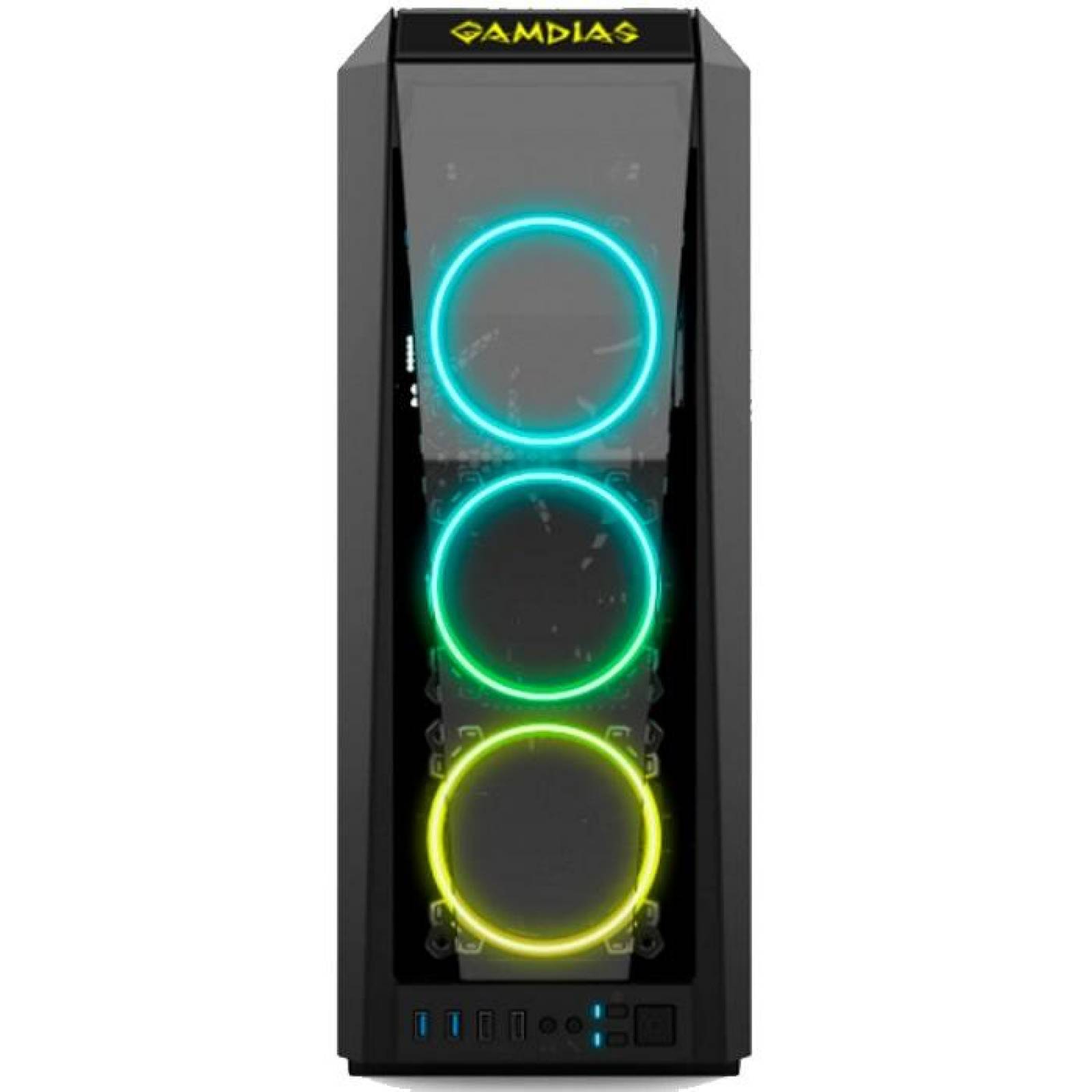 Gabinete Gamer GAMDIAS TALOS P1A RGB Cristal Templado 