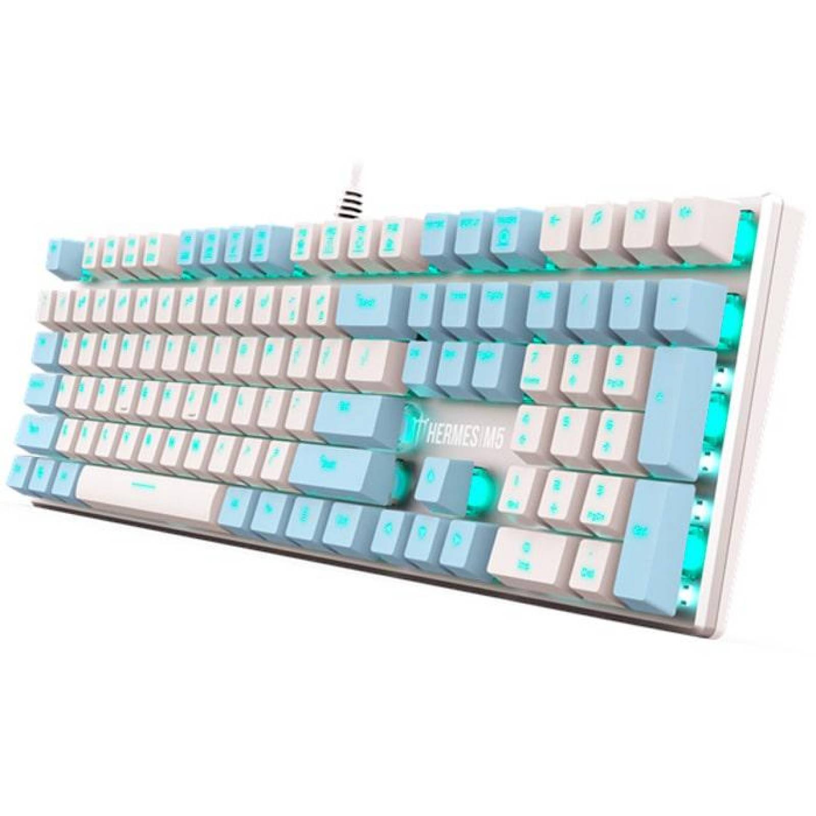 Teclado Gamer GAMDIAS HERMES M5 Mecanico LED Switch Blue 