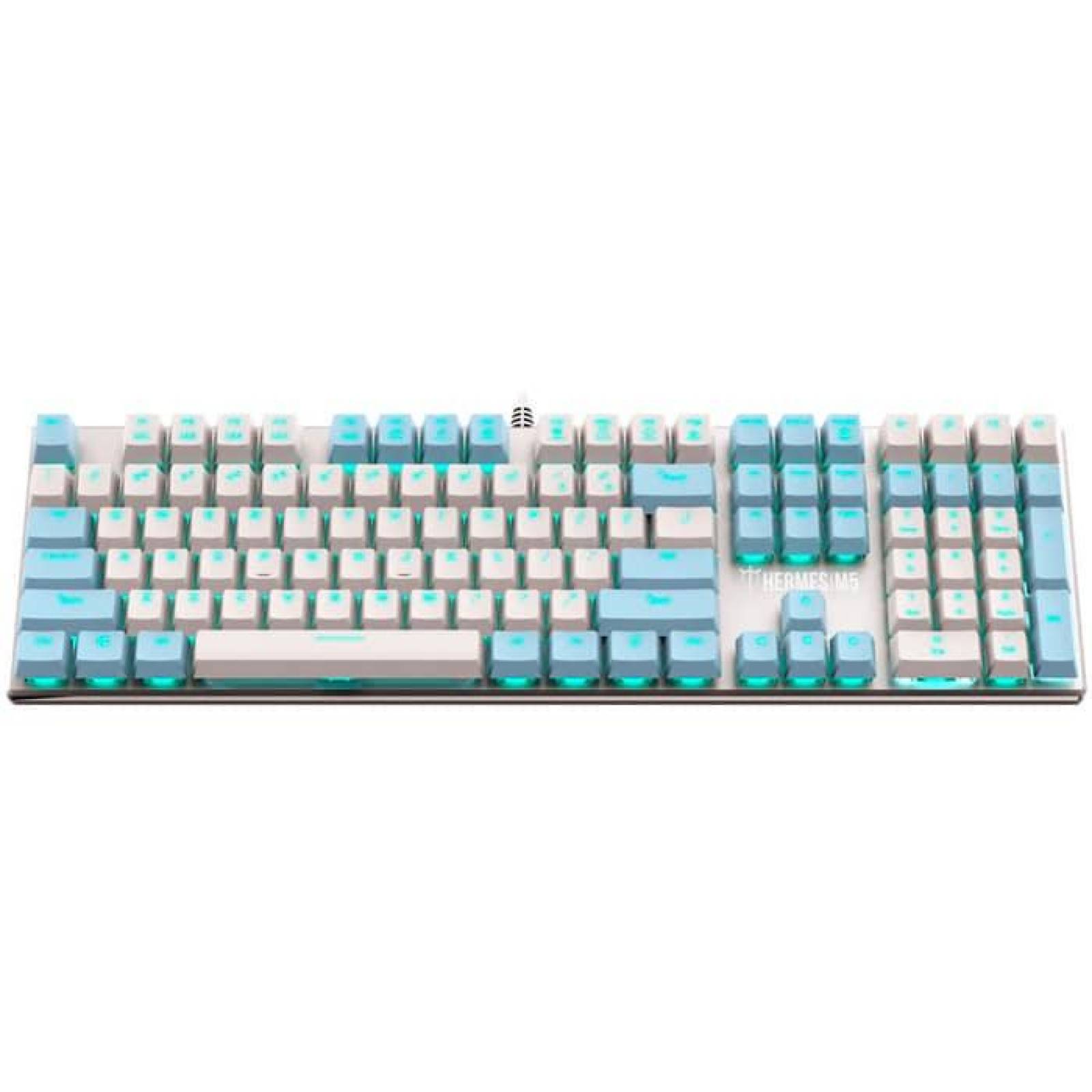 Teclado Gamer GAMDIAS HERMES M5 Mecanico LED Switch Blue 