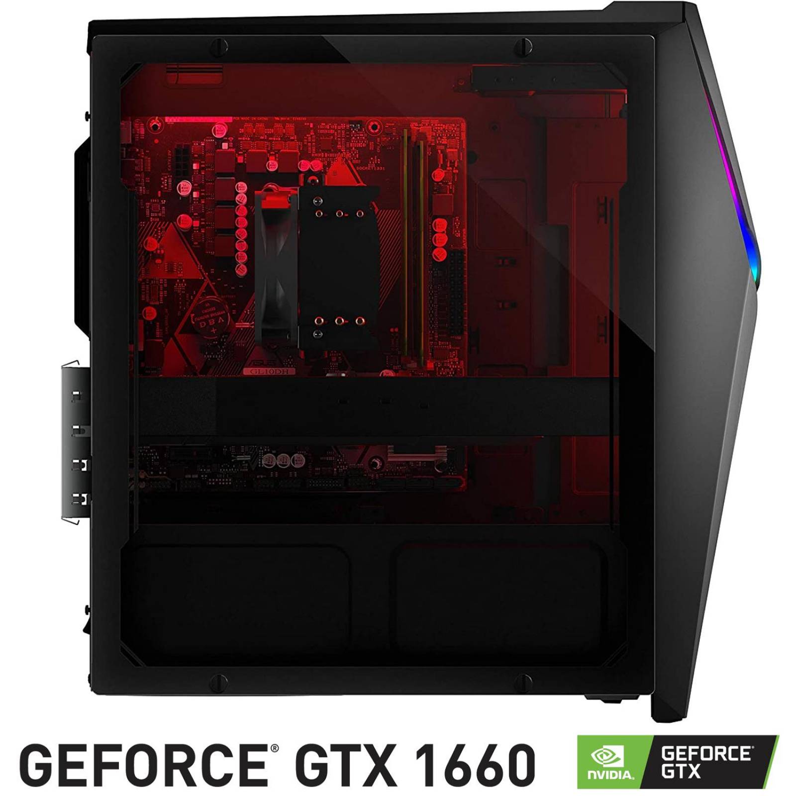 Computadora Gamer ASUS ROG GeForce GTX 1660 Ryzen 5 3400G 8GB 1TB SSD 256GB 