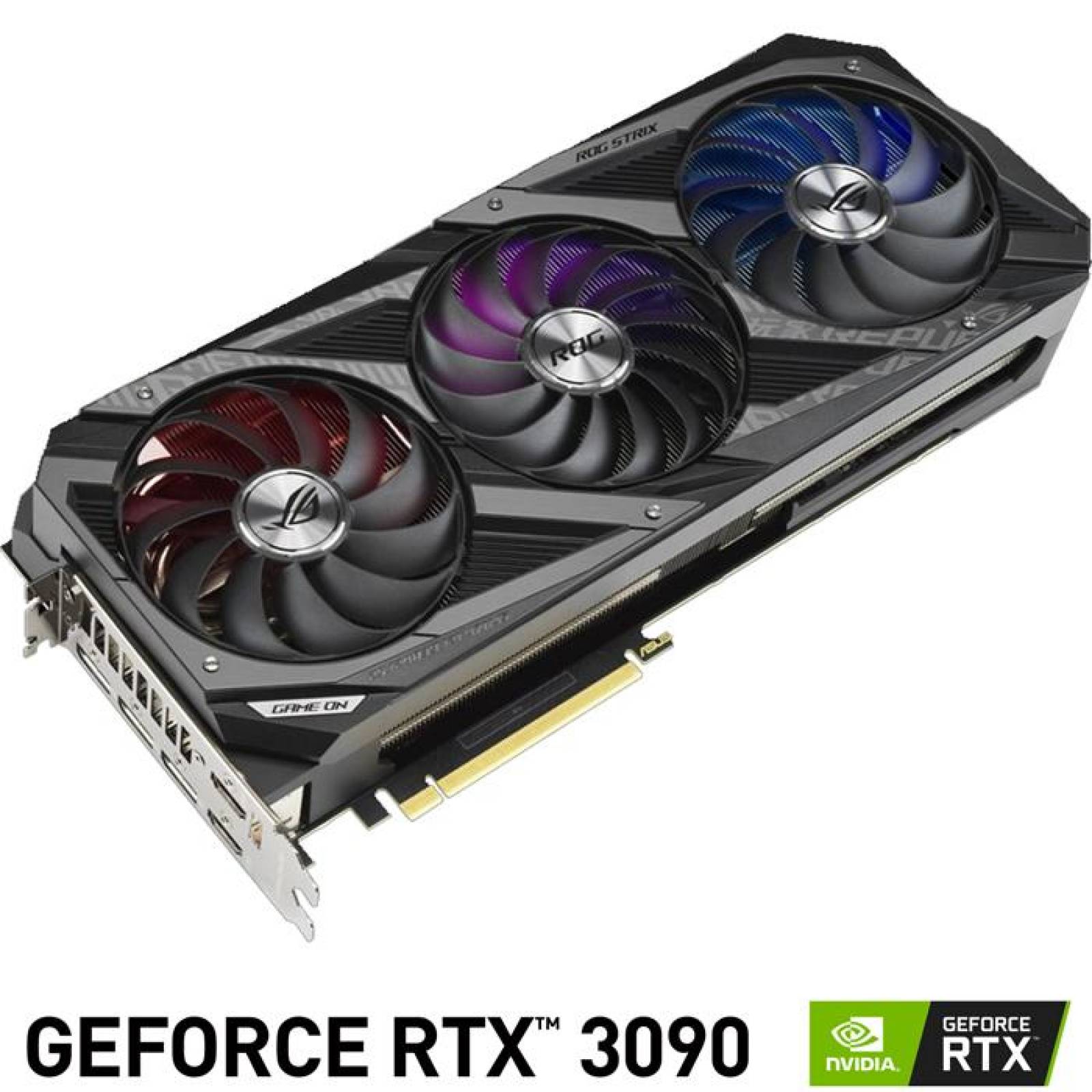 Tarjeta de Video ASUS ROG Strix GeForce RTX 3090 OC 24GB GDDR6X ROG-STRIX-RTX3090-O24G-GAMING