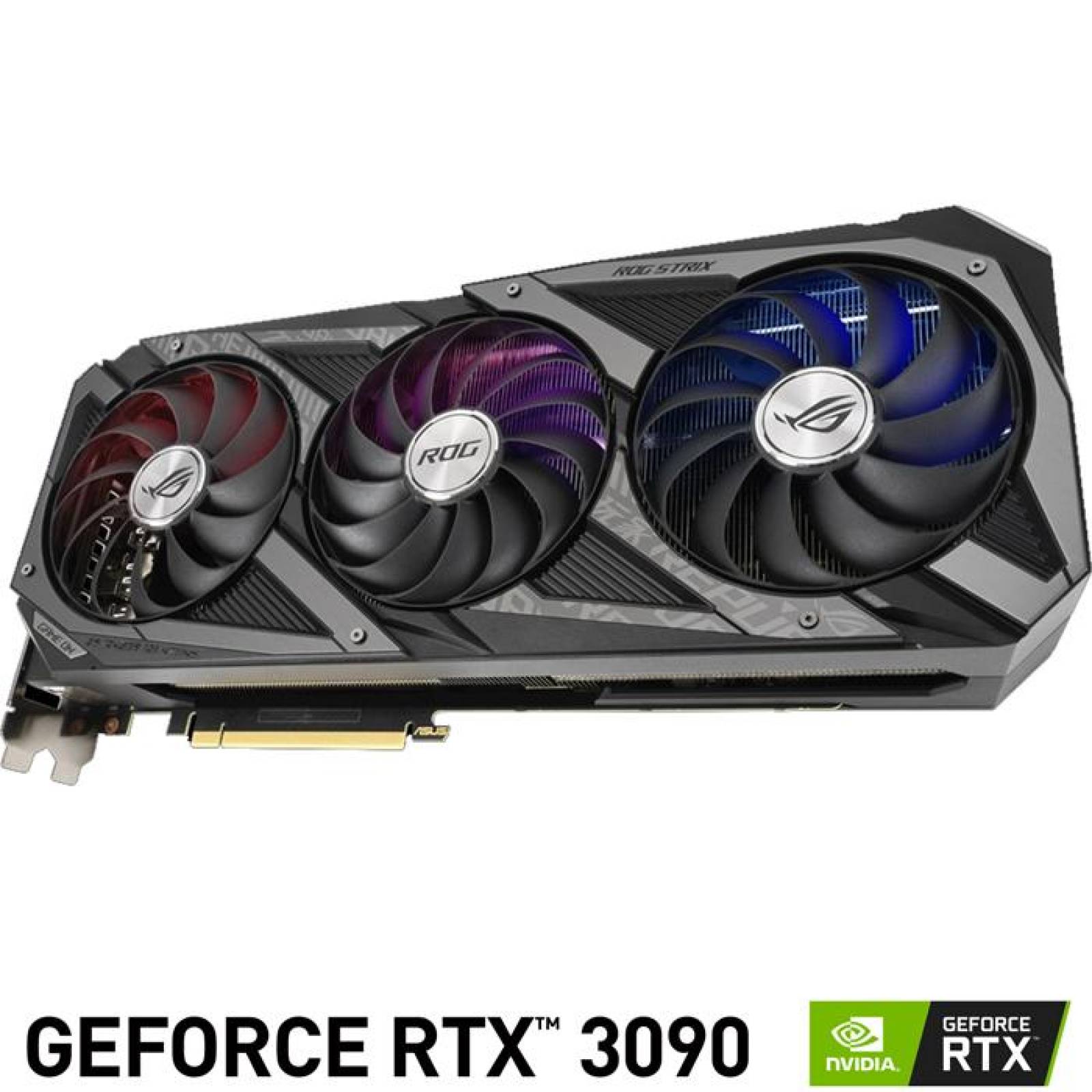 Tarjeta de Video ASUS ROG Strix GeForce RTX 3090 OC 24GB GDDR6X ROG-STRIX-RTX3090-O24G-GAMING