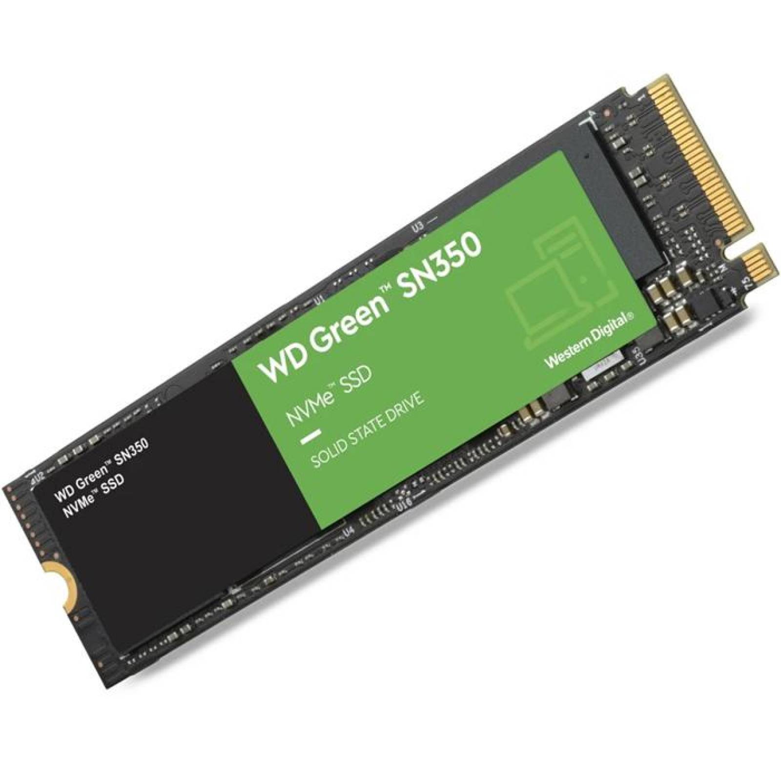 Unidad de Estado Solido SSD M.2 240GB WESTERN DIGITAL Green SN350 NVMe PCIe 3.0 2400/900 MB/s WDS240 