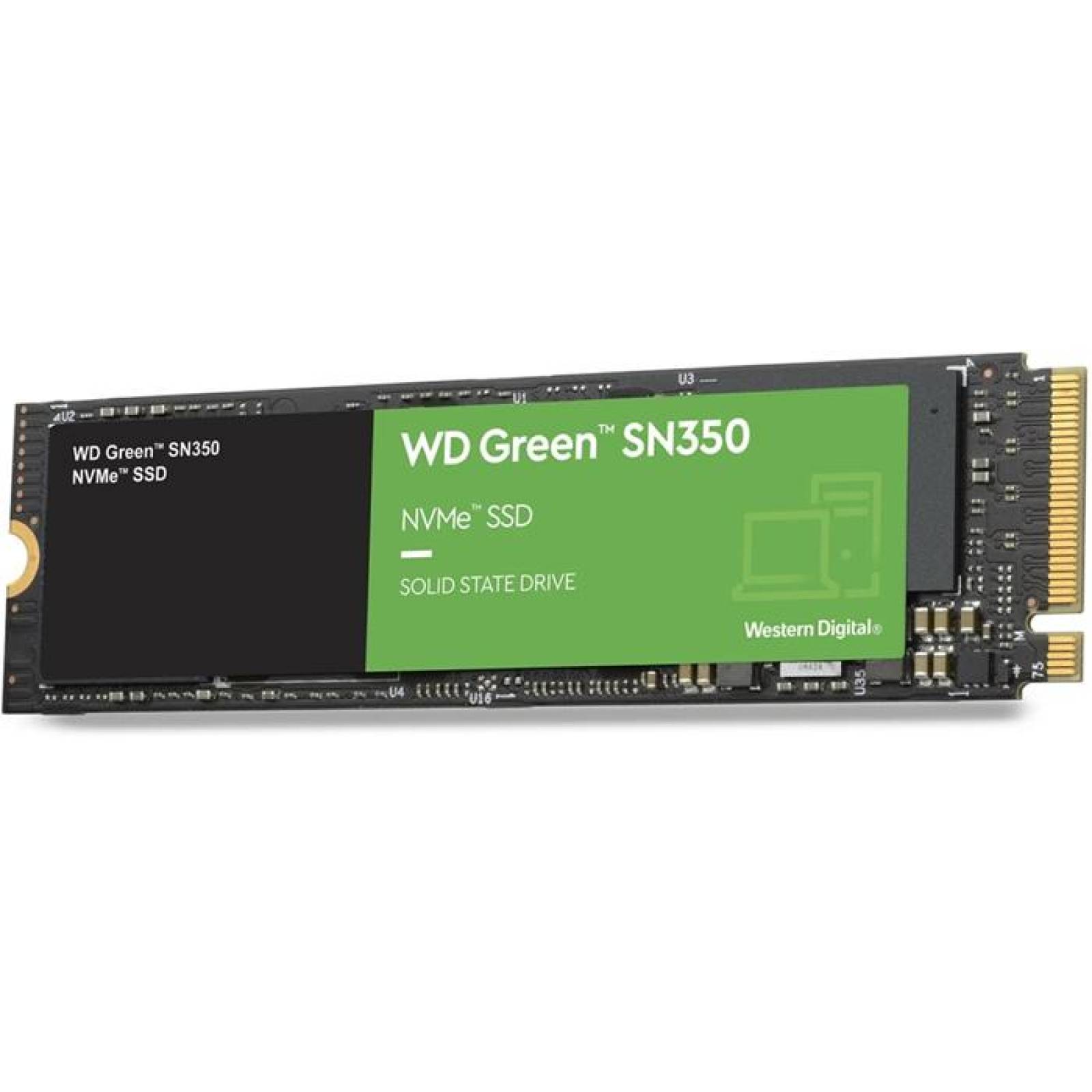 Unidad de Estado Solido SSD M.2 240GB WESTERN DIGITAL Green SN350 NVMe PCIe 3.0 2400/900 MB/s WDS240 