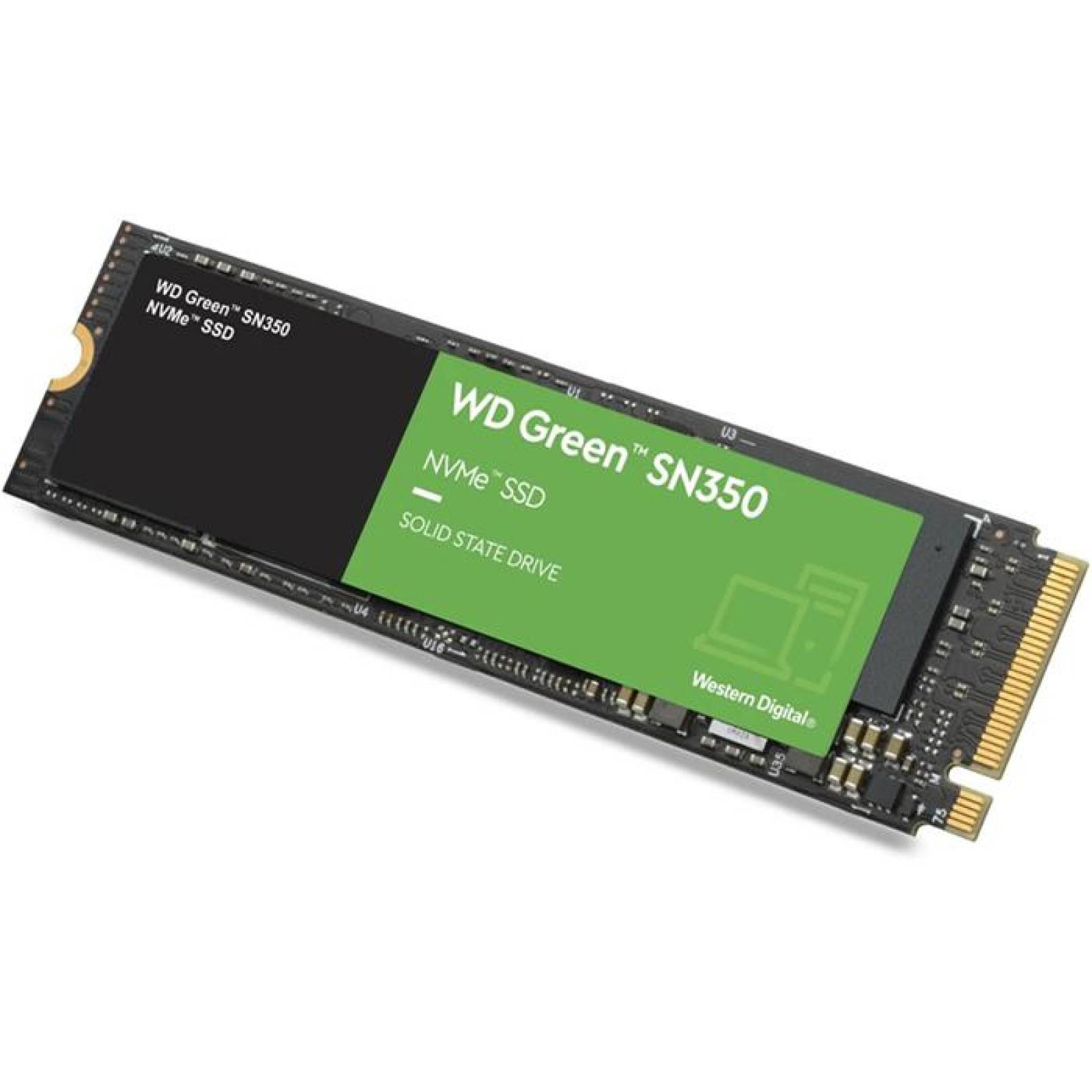 Unidad de Estado Solido SSD M.2 240GB WESTERN DIGITAL Green SN350 NVMe PCIe 3.0 2400/900 MB/s WDS240 